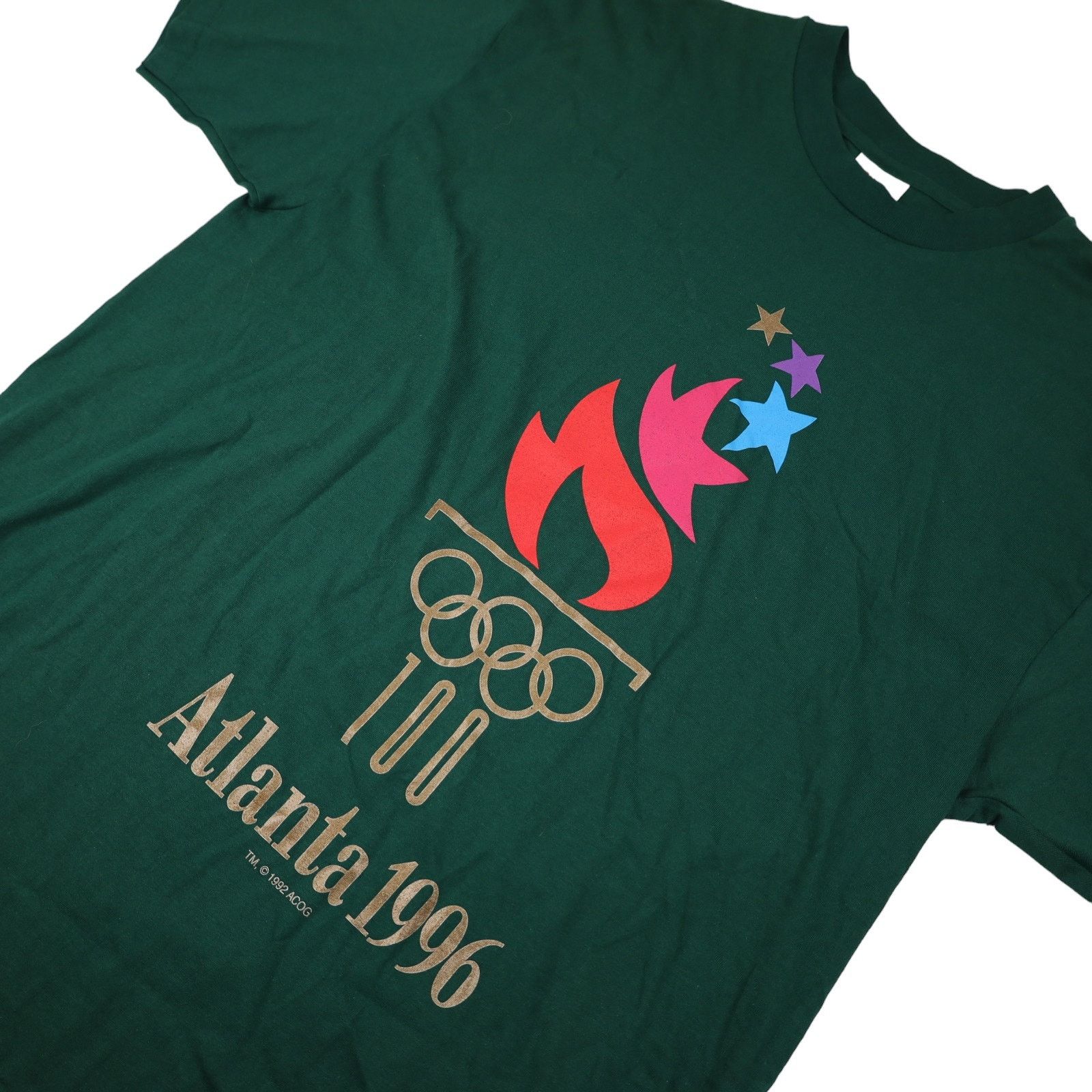 USA Olympics × Vintage Vintage 1996 Atlanta USA Olympics Graphic T Shirt Size US XL / EU 56 / 4 - 2 Thumbnail