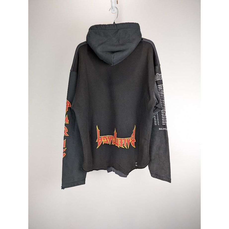Balenciaga o1rshd1 Hoodie in Black Size US M / EU 48-50 / 2 - 9 Thumbnail