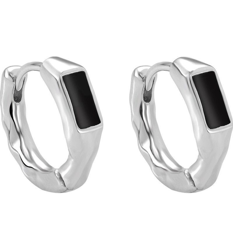 Jewelry × Sterling Silver New Trend Earrings One Pairs Chrome Jewelry Size ONE SIZE - 5 Thumbnail