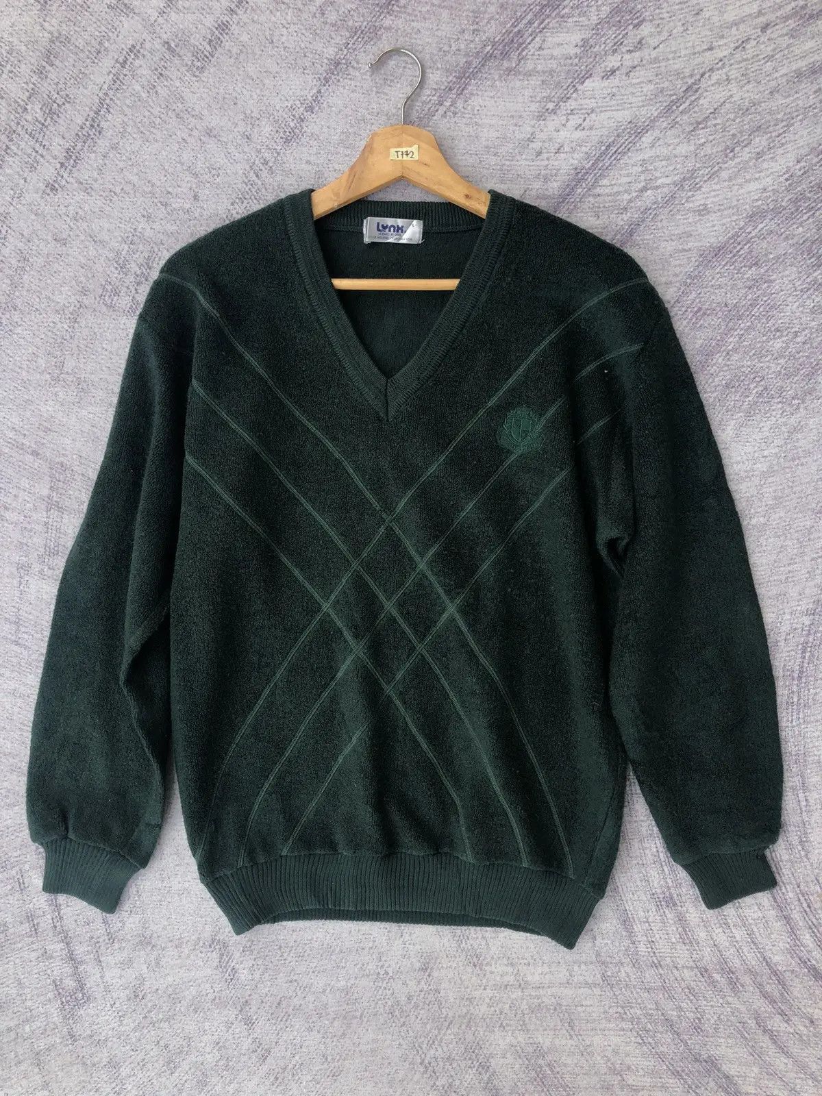 Homespun Knitwear × Japanese Brand Vintage LYNX Fleece Jumper Knitsweater Nice Pettern Size US M / EU 48-50 / 2 - 3 Thumbnail