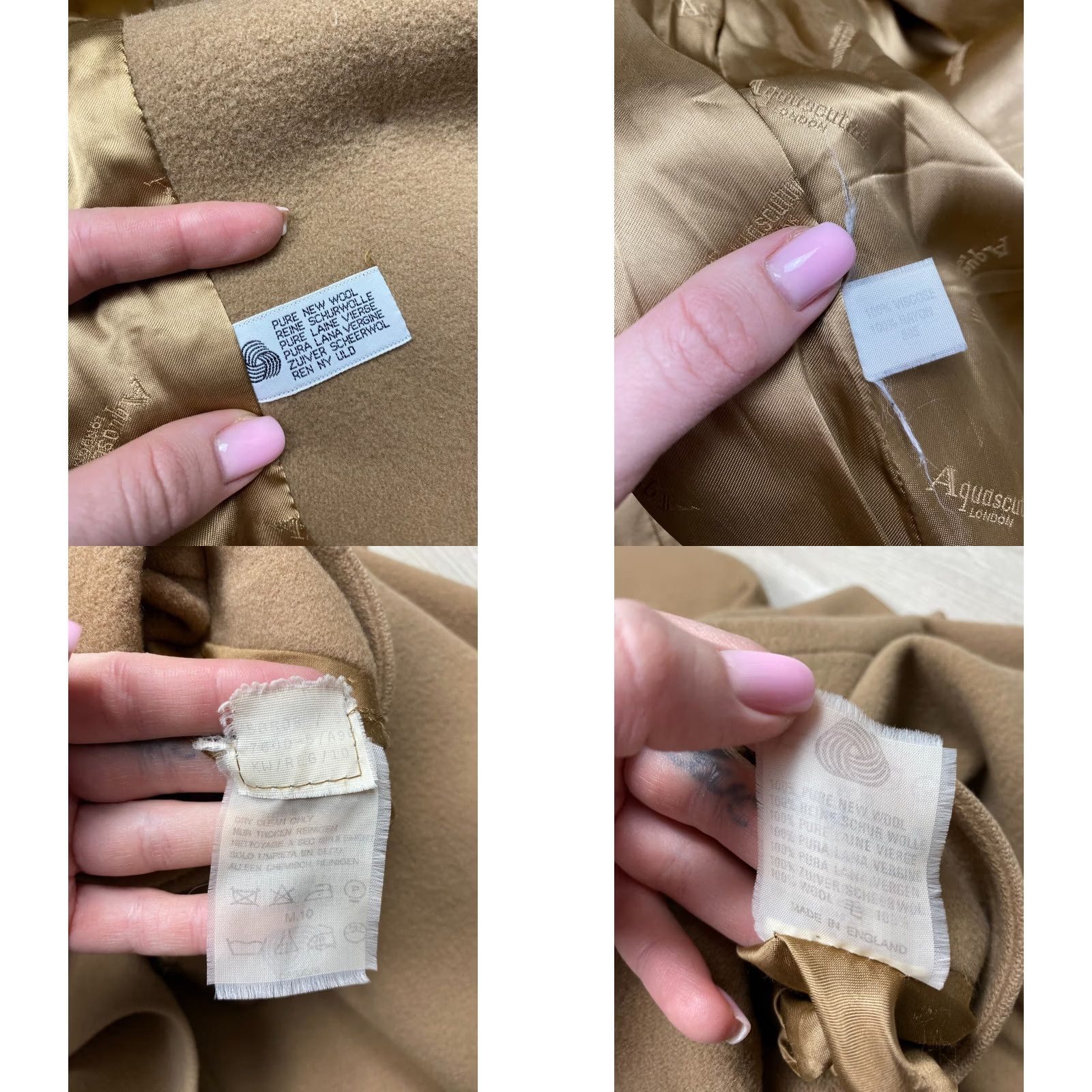 Aquascutum VINTAGE Aquascutum Womens Coat Wool Beige Long Overcoat Mens Womens Girls Size L / US 10 / IT 46 - 8 Thumbnail