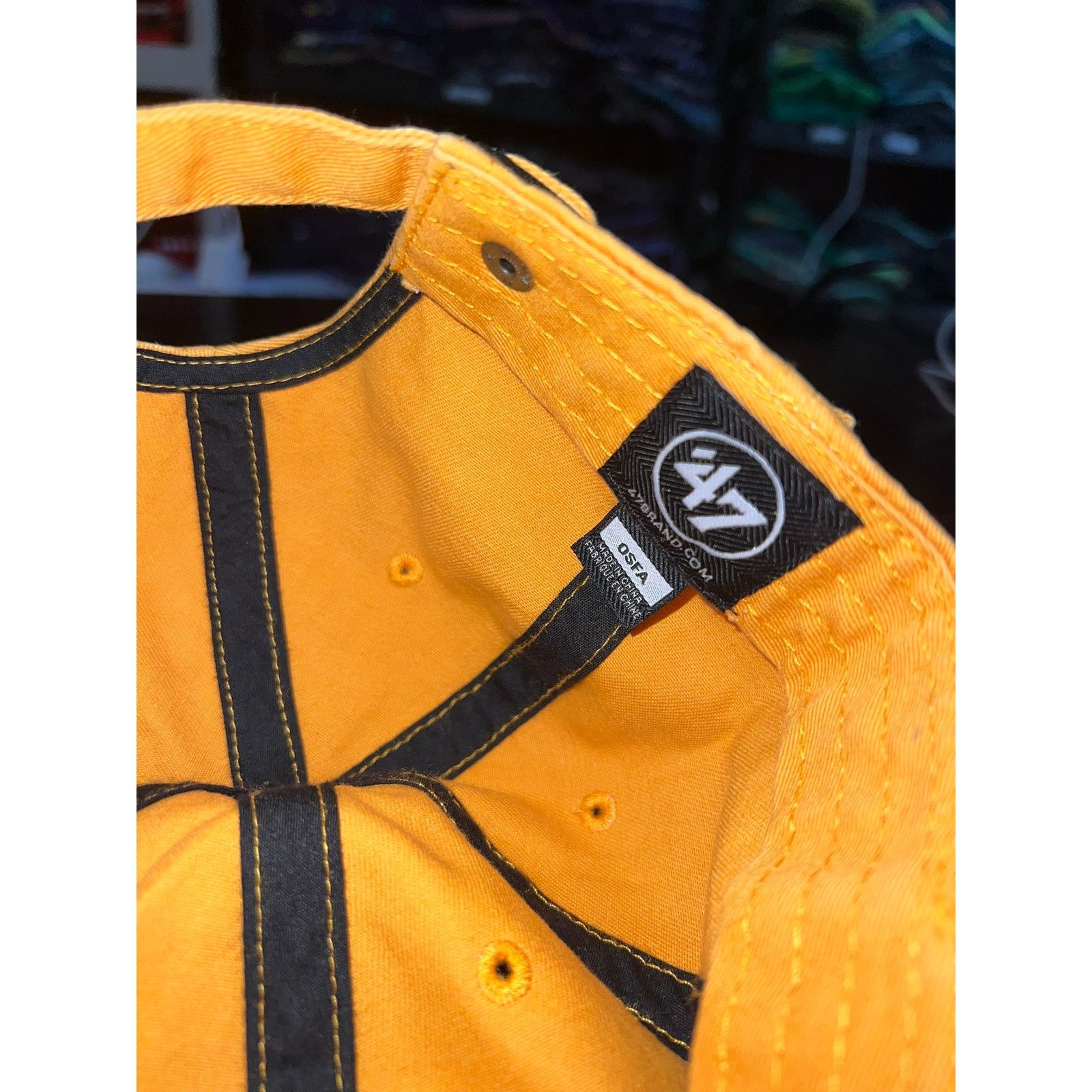 47 Brand 47 Brand Clover Hat Cloverleaf Cap Logo Yellow OSFA Size ONE SIZE - 7 Thumbnail
