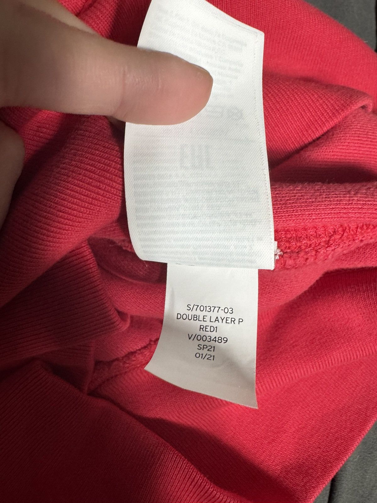 Gap × Yeezy Yeezy X Gap Hoodie - Red Size S Size US S / EU 44-46 / 1 - 10 Thumbnail