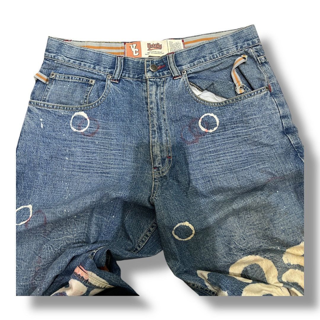 Designer × Japanese Brand VARCITY DISTRESSED JEANS DENIM Size US 34 / EU 50 - 13 Thumbnail