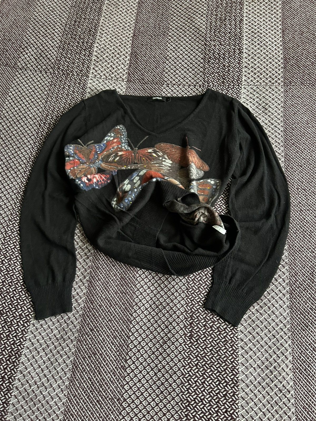 Desigual Desigual butterfly avantgarde women Long Sleeve T-shirt Sz M Size M / US 6-8 / IT 42-44 - 6 Thumbnail