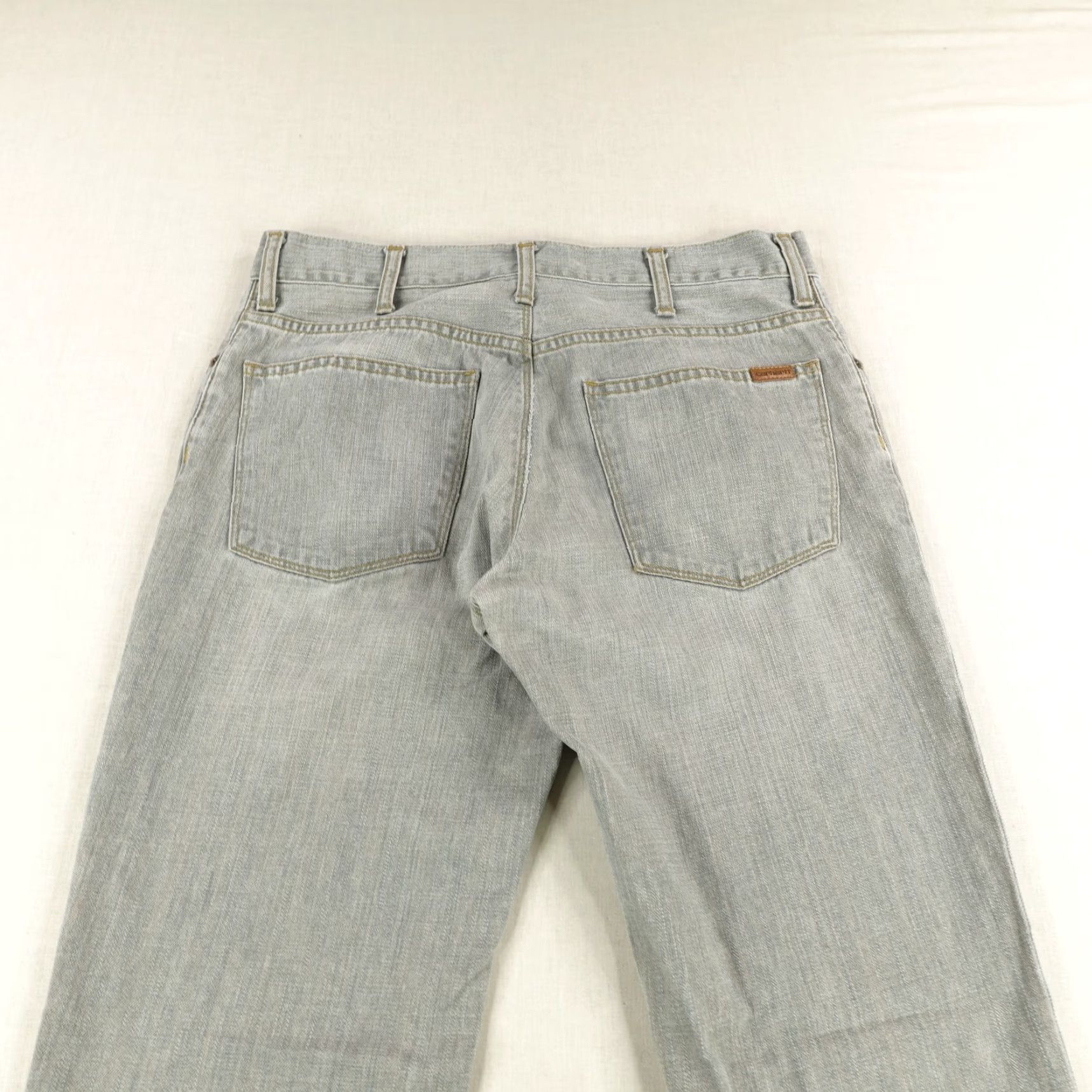 Carhartt Carhartt Ziggy Pant Jeans Mens 32x32 Gray Denim Straight Workwear Size US 32 / EU 48 - 7 Thumbnail
