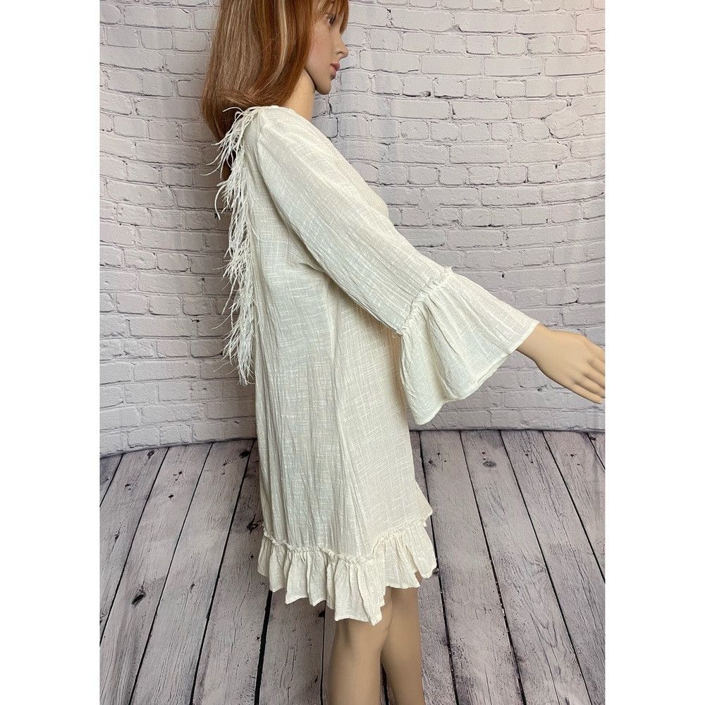 Other NWT New Z&L Europe Boho With Tassels and Ostrich Feathers D Size L / US 10 / IT 46 - 2 Thumbnail