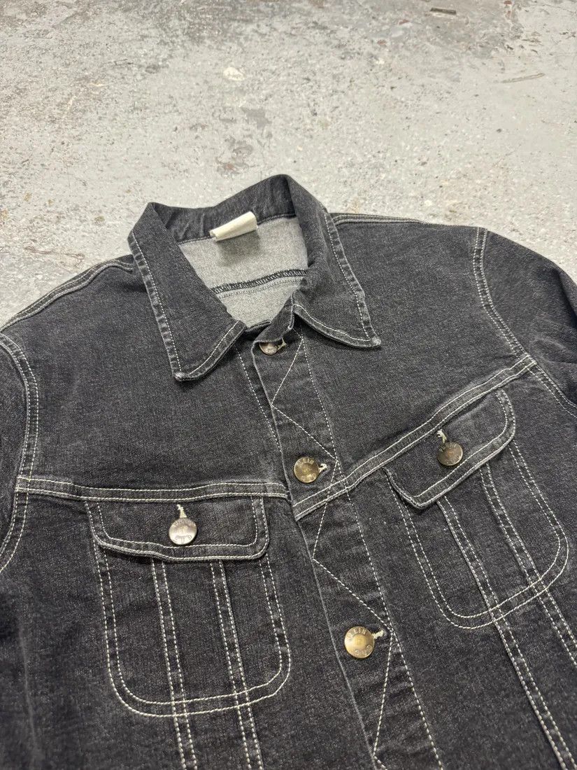 Vintage 2000s Plein Sud Cropped Grey Denim Jacket Size S / US 4 / IT 40 - 6 Thumbnail