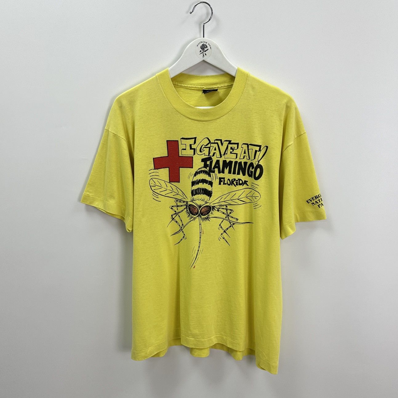 Vintage Vintage 90s Mosquito I gave at flamingo Florida tee y2k hype Size US XL / EU 56 / 4 - 1 Thumbnail