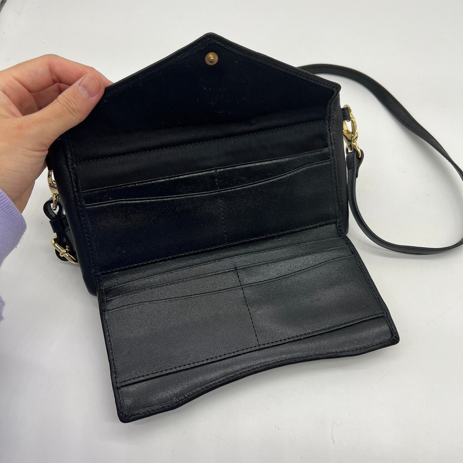 Other LODIS Women Crossbody Purse Black Leather Small Handbags Size ONE SIZE - 3 Thumbnail