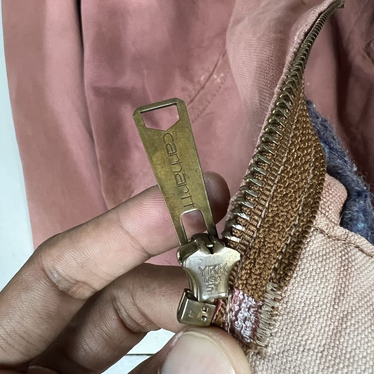 Carhartt 🔥 RARE VINTAGE CARHARTT DETROIT BLANKET DYED SUN FADED Size US L / EU 52-54 / 3 - 14 Thumbnail