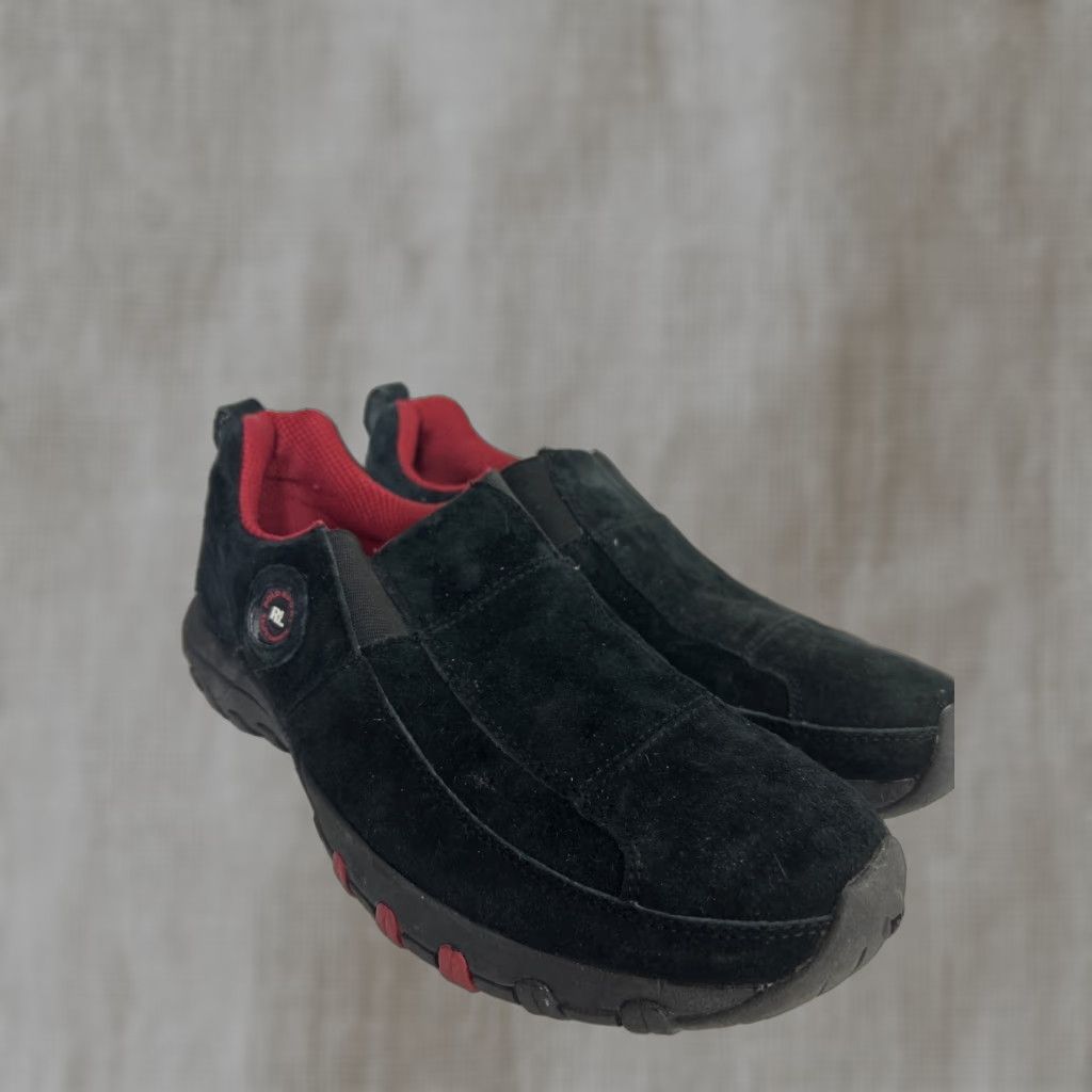 Ralph Lauren Ralph Lauren Polo Sport Mens Driving Shoes Slip On Black Suede Loafer 8 D Black Leather Sport Mens Size US M / EU 48-50 / 2 - 1 Thumbnail