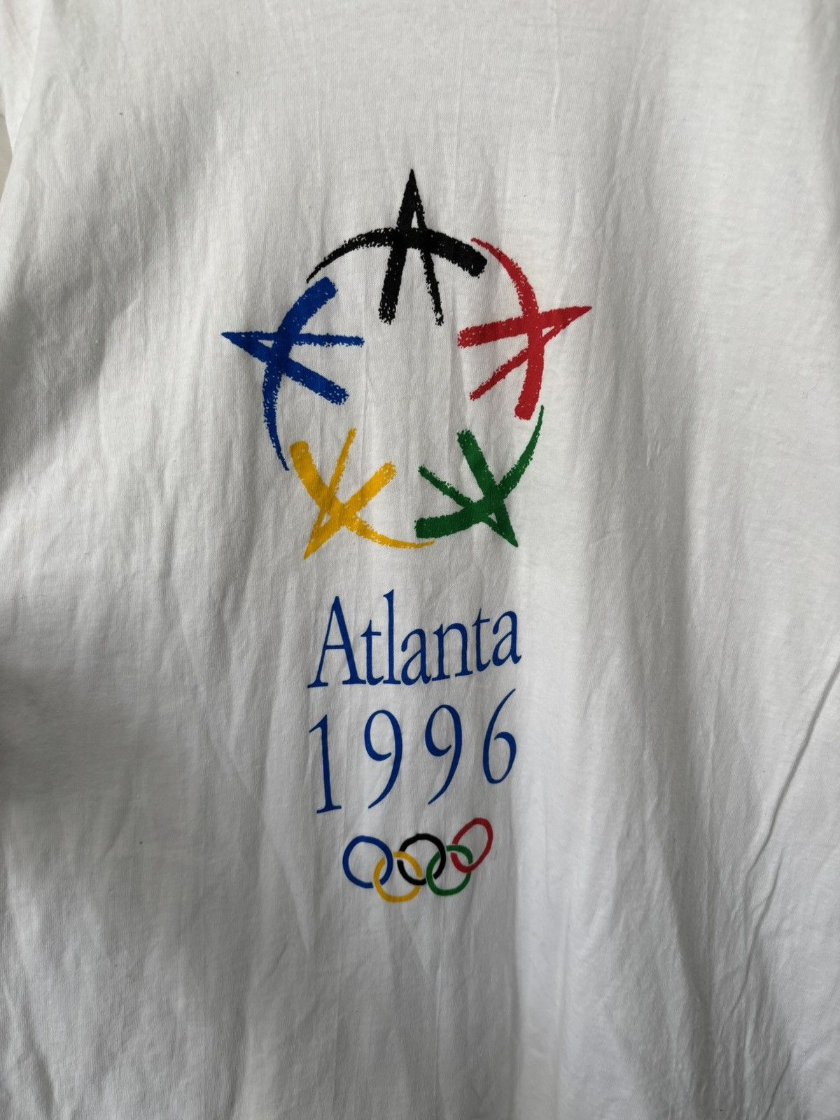 Vintage 1996 Vintage Atlanta Olympics Cotton T- 1 Shirt Size US M / EU 48-50 / 2 - 3 Thumbnail