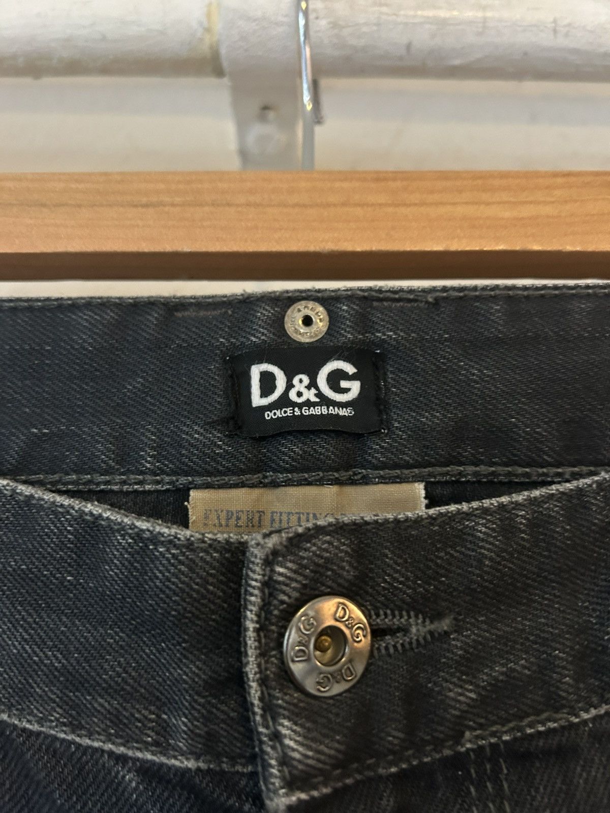Dolce & Gabbana D&G Straight Fit Faded Denim Jeans Size US 33 - 5 Thumbnail