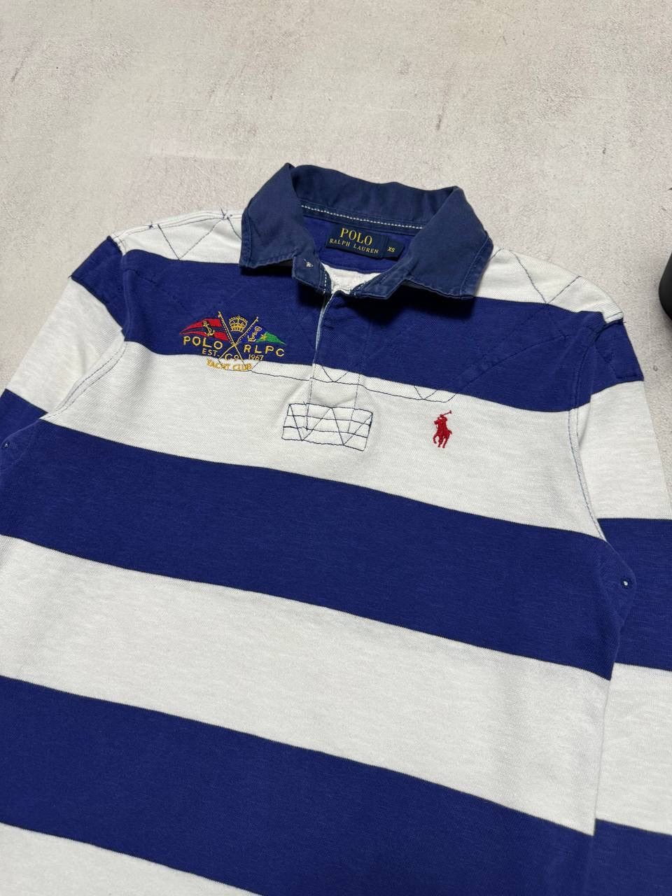 Polo Ralph Lauren × Vintage Vintage Polo Ralph Lauren Rugby Striped Big Logo Y2K 90s Size US XS / EU 42 / 0 - 3 Thumbnail