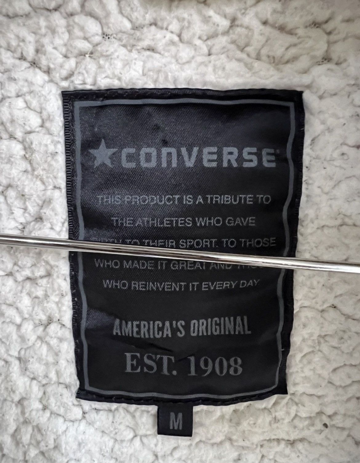 Converse 🔥Converse Full Zipper Hoodie Sherpa Jacket Size US M / EU 48-50 / 2 - 15 Thumbnail