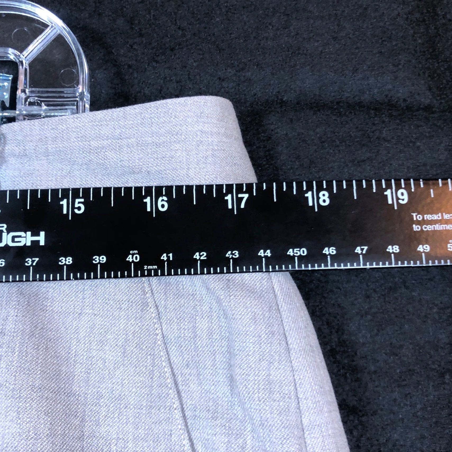 Ralph Lauren Ralph Lauren Womens Pants Gray Wool Blend Wide Loose Fit Professional Stretch 12 Size 24" / US 00 / IT 34 - 6 Thumbnail