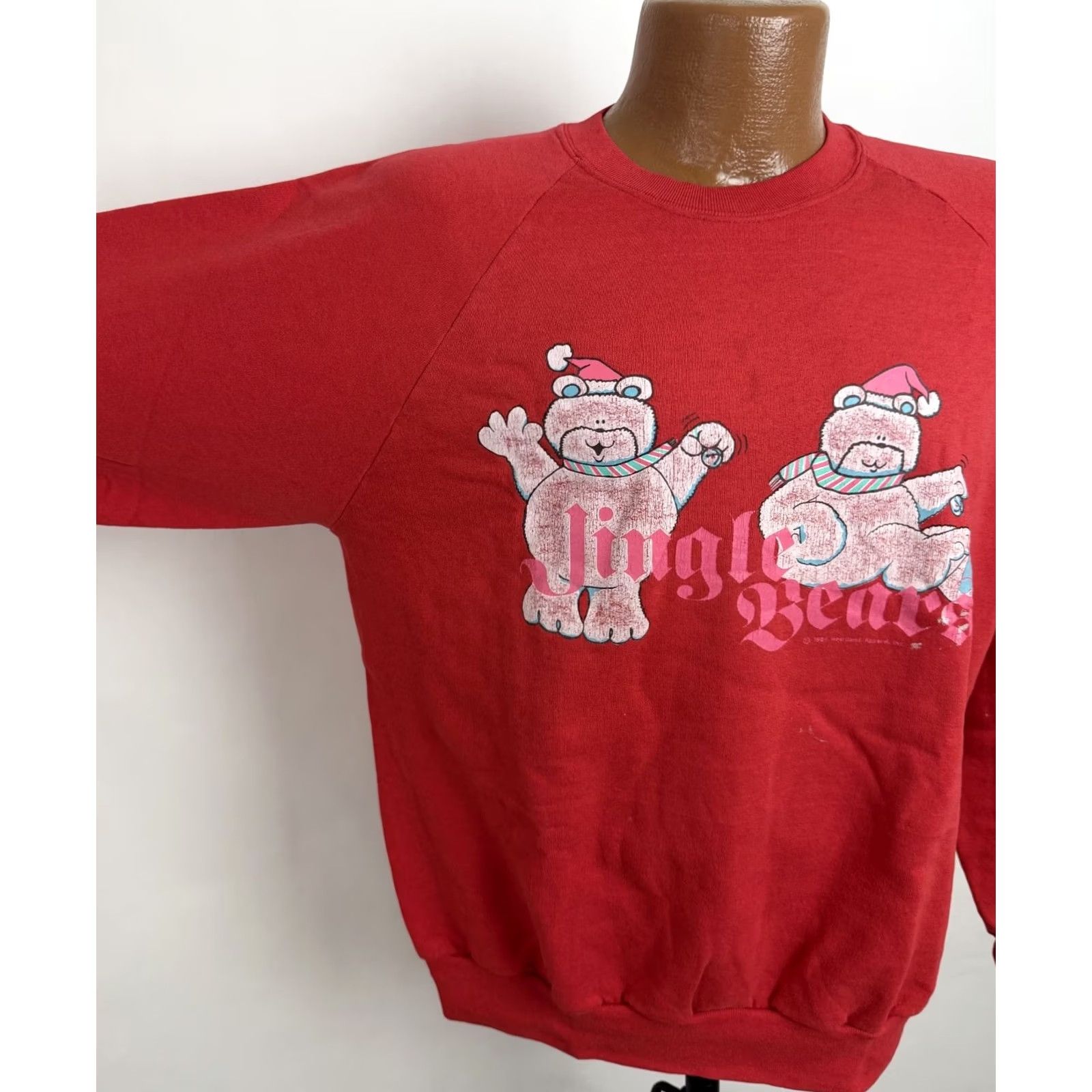 Vintage VINTAGE Belton Sweatshirt Mens L Red Christmas Raglan Crewneck Bears Holiday 80s 90s Pullover Shirt Size US L / EU 52-54 / 3 - 4 Thumbnail