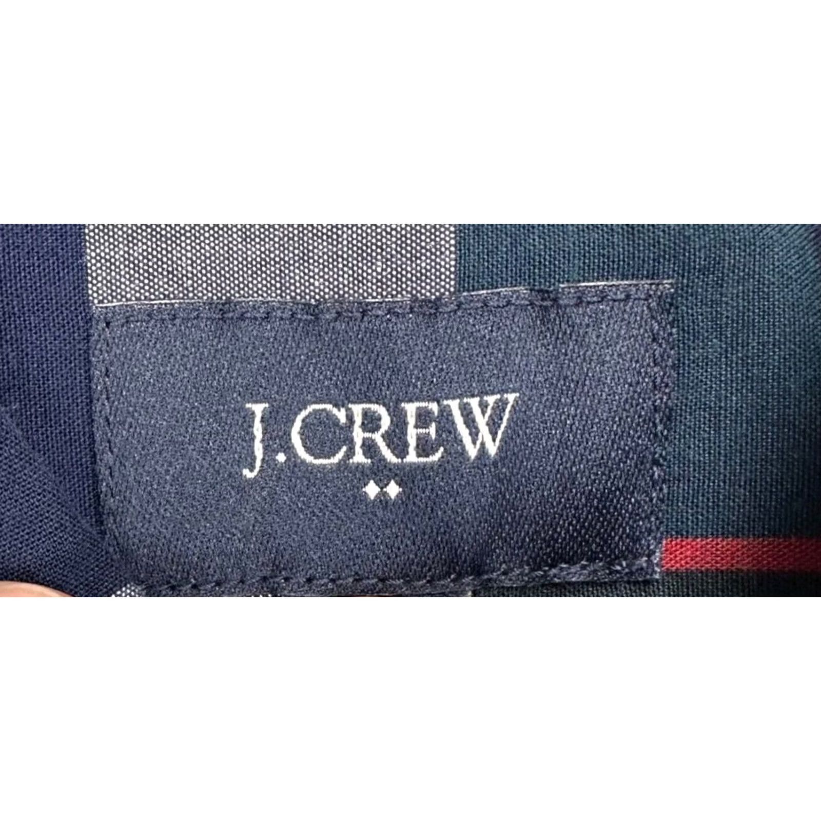 J.Crew J.CREW Shirt Adult Small Slim Button-Down Long Sleeve Plaid Navy Green Mens NEW Size US S / EU 44-46 / 1 - 6 Thumbnail