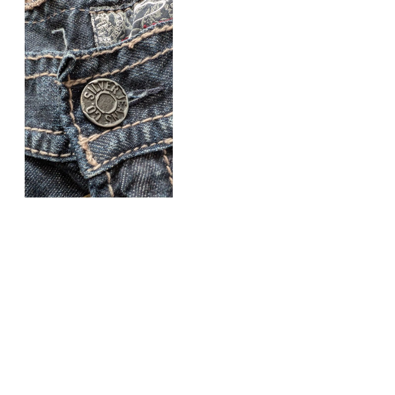 Silver Jeans Co. Silver Jeans Co. ZAC Jeans – Dark Wash, W36 L32, Regular Straight Fit, Men’s Denim Size US 36 / EU 52 - 11 Thumbnail