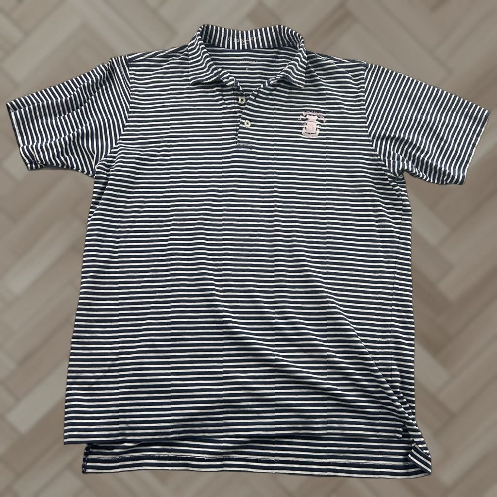 Vintage B. Draddy Shirt Short Sleeve Golf Polo Striped U.S. Mid Amateur Men Small Blue Size US S / EU 44-46 / 1 - 1 Thumbnail