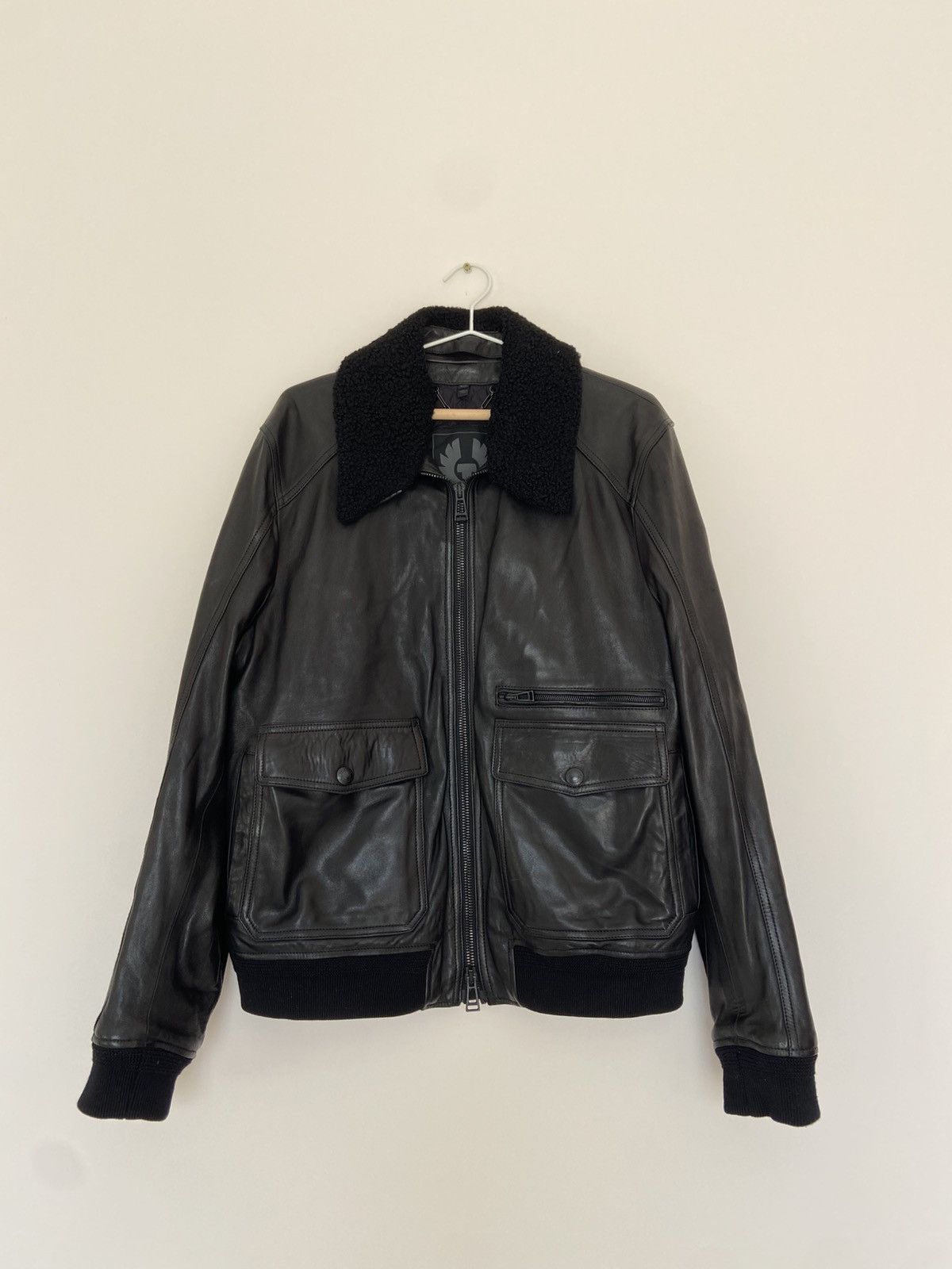 Belstaff Belstaff Leather Bomber Jacket Size US XL / EU 56 / 4 - 1 Thumbnail