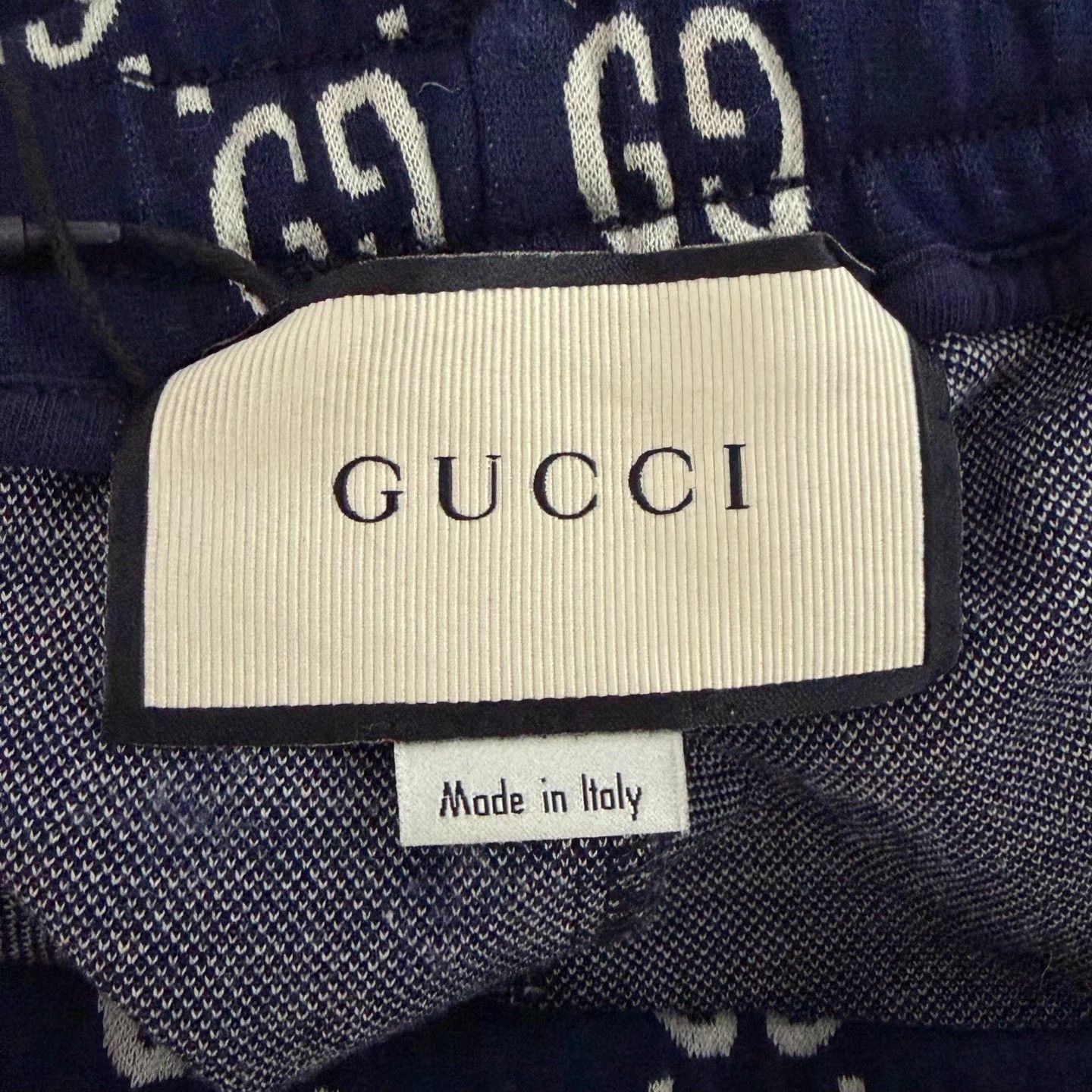 Gucci GUCCI GG Jacquard Drawstring Joggers XS Navy Size US 28 / EU 44 - 4 Thumbnail