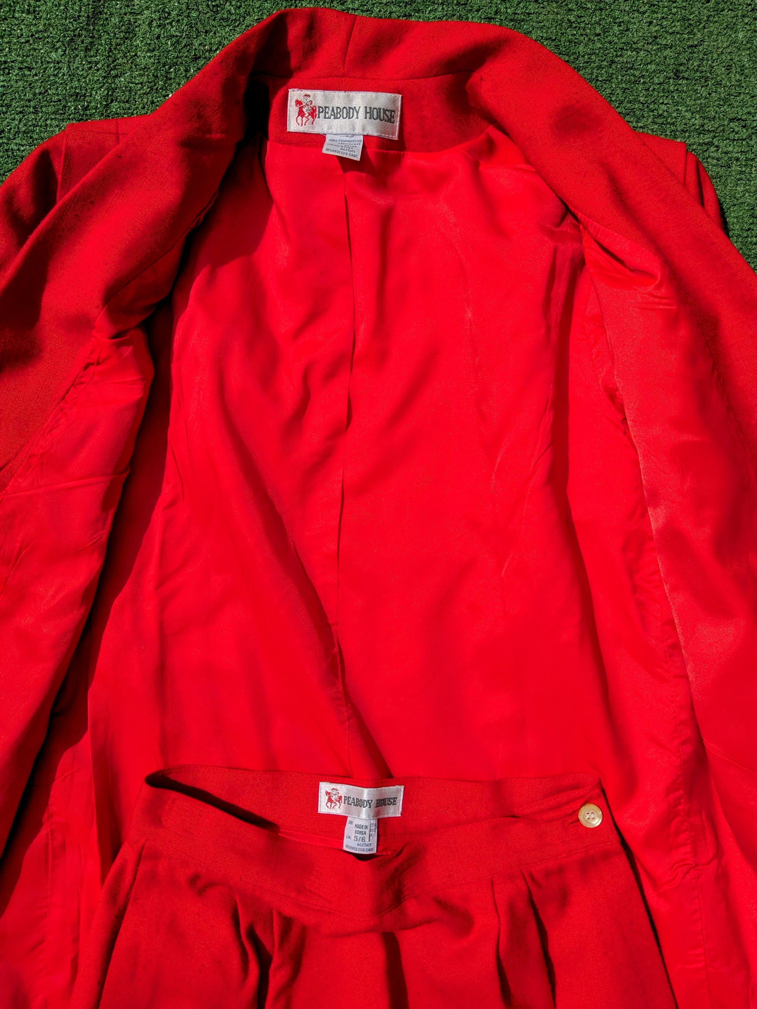 Vintage Peabody House 2pc DoubleBreasted Jacket+Skirt Separate Suit Size M / US 6-8 / IT 42-44 - 6 Thumbnail