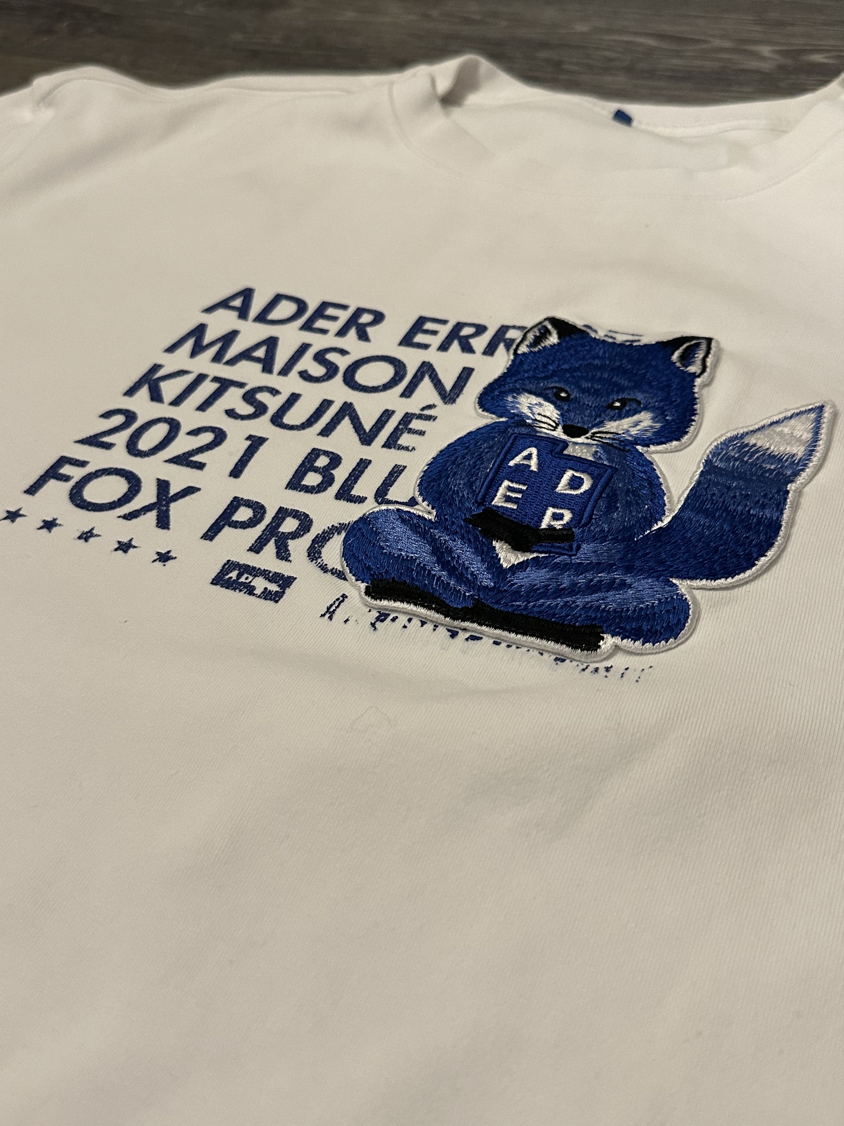 Ader Error × Maison Kitsune Maison Kitsune X Adder Error Meditation Fox White T-Shirt Size US S / EU 44-46 / 1 - 3 Thumbnail