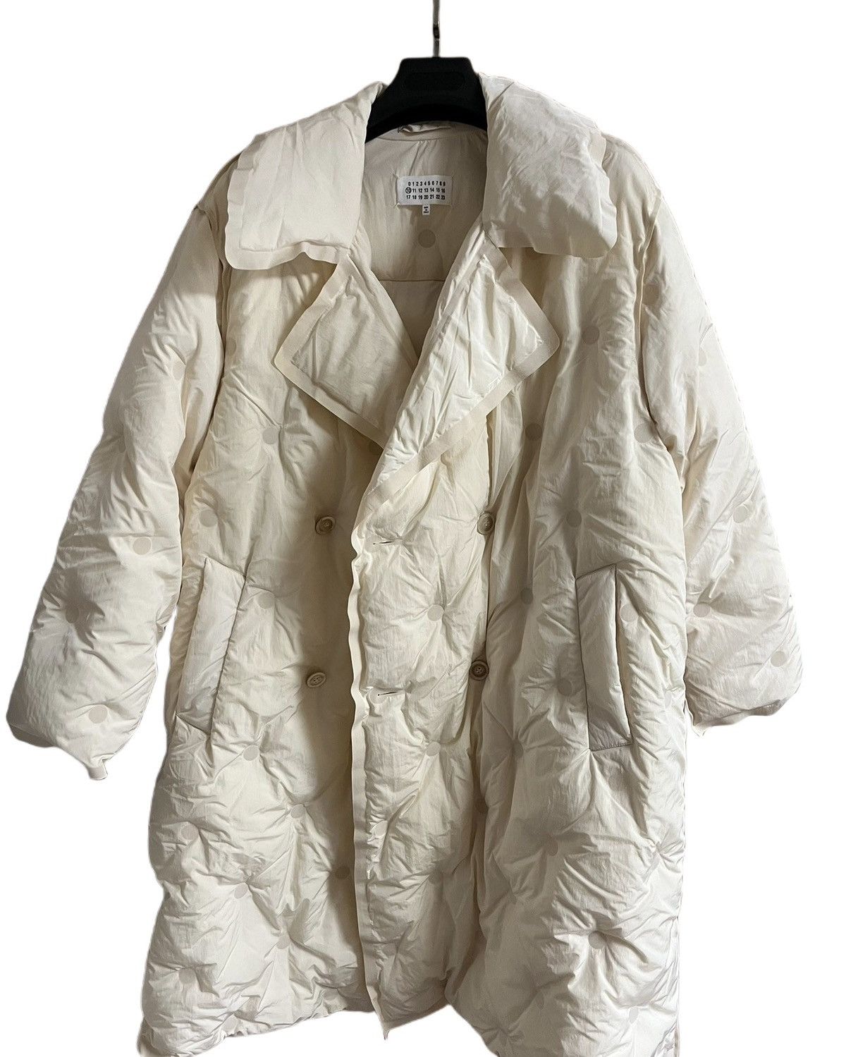 image of Maison Margiela ‘Glam Slam’ Matte Puffer Jacket in White, Men's (Size Medium)
