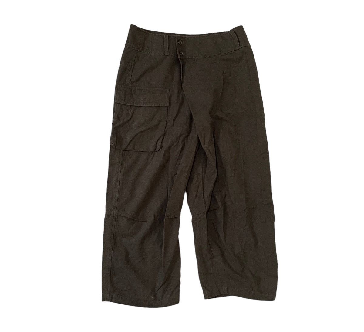 Issey Miyake *FINAL DROP* issey miyake plantation cargo wide leg trousers Size US 29 - 2 Thumbnail