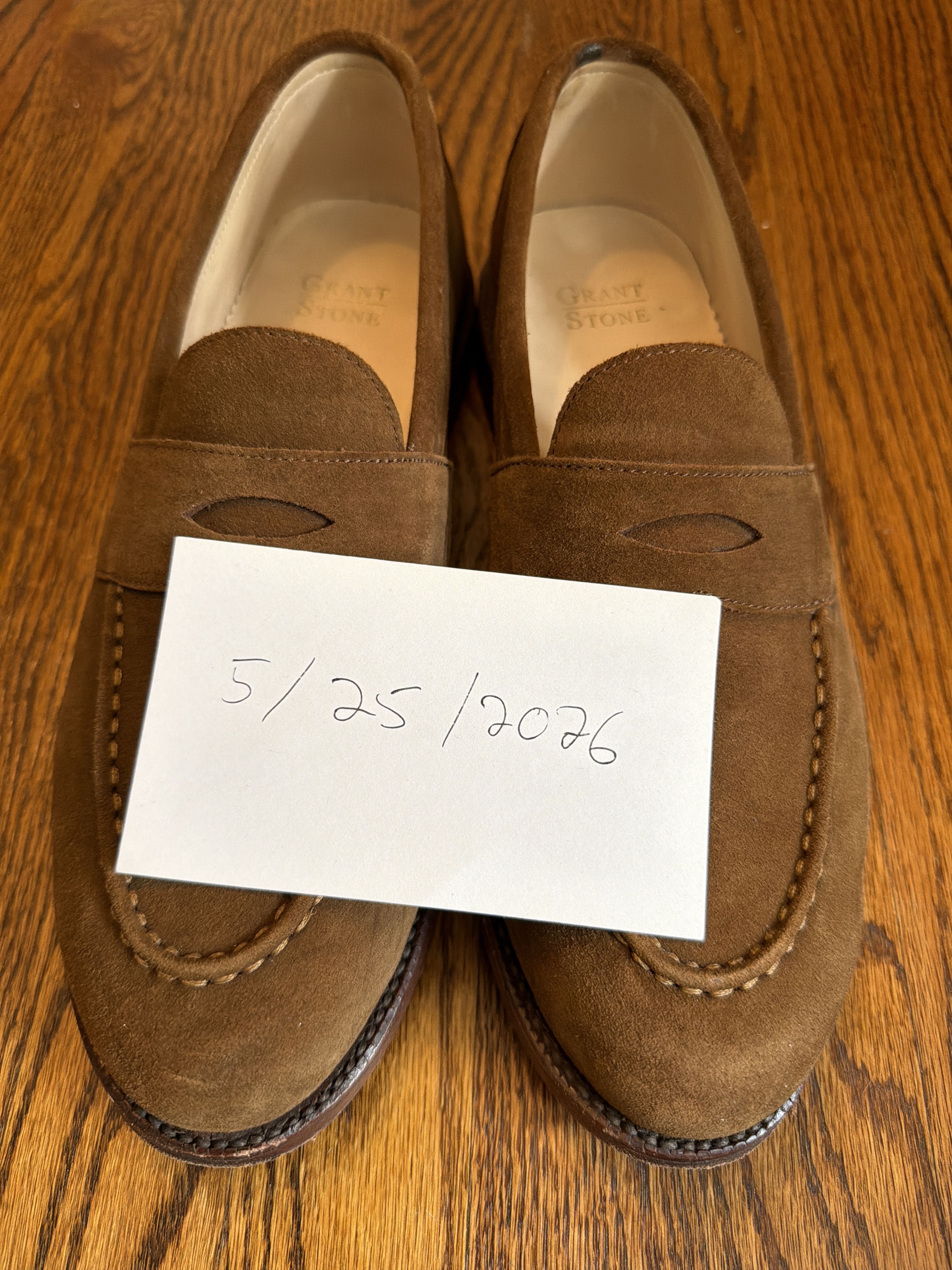 Grant Stone Traveler Penny Bourbon Suede Size US 11.5 / EU 44-45 - 8 Thumbnail