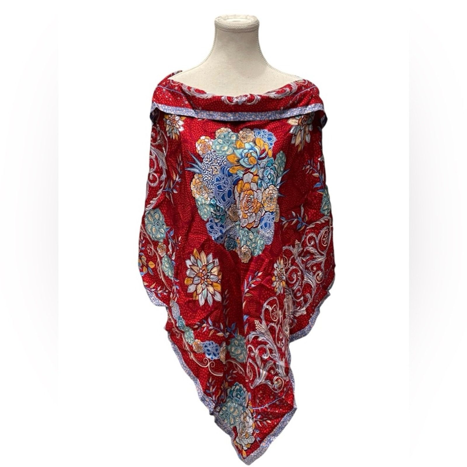 Other Pineda Covalin~Dreamcatcher poncho100% Silk~Open Size ONE SIZE - 1 Thumbnail