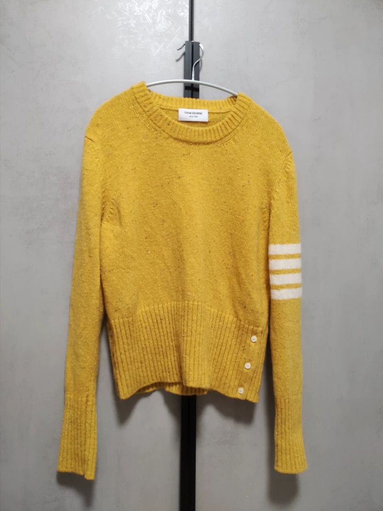 Thom Browne Thom Browne Yellow long-sleeved sweater Size US M / EU 48-50 / 2 - 1 Thumbnail