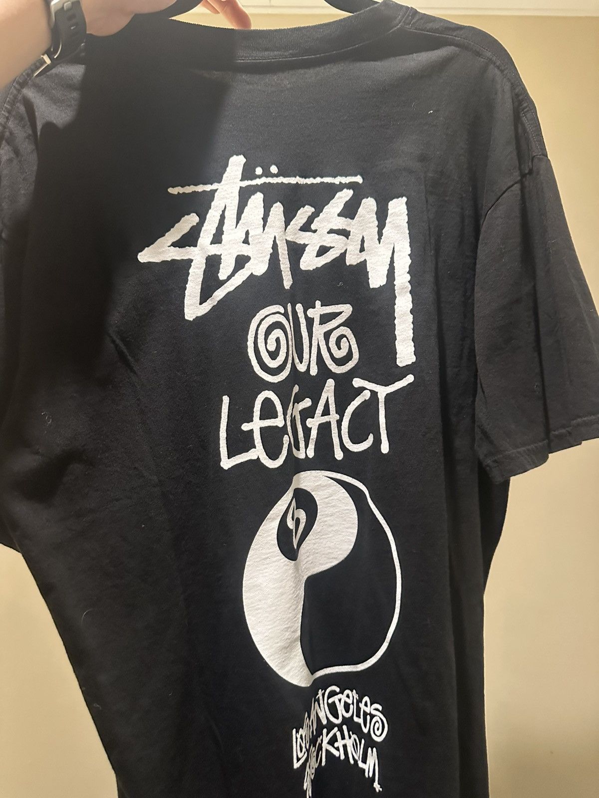 Our Legacy × Stussy Stussy x Our Legacy Work Shop 8 Ball Yin Yang Pigment Dyed T Size US XL / EU 56 / 4 - 4 Thumbnail