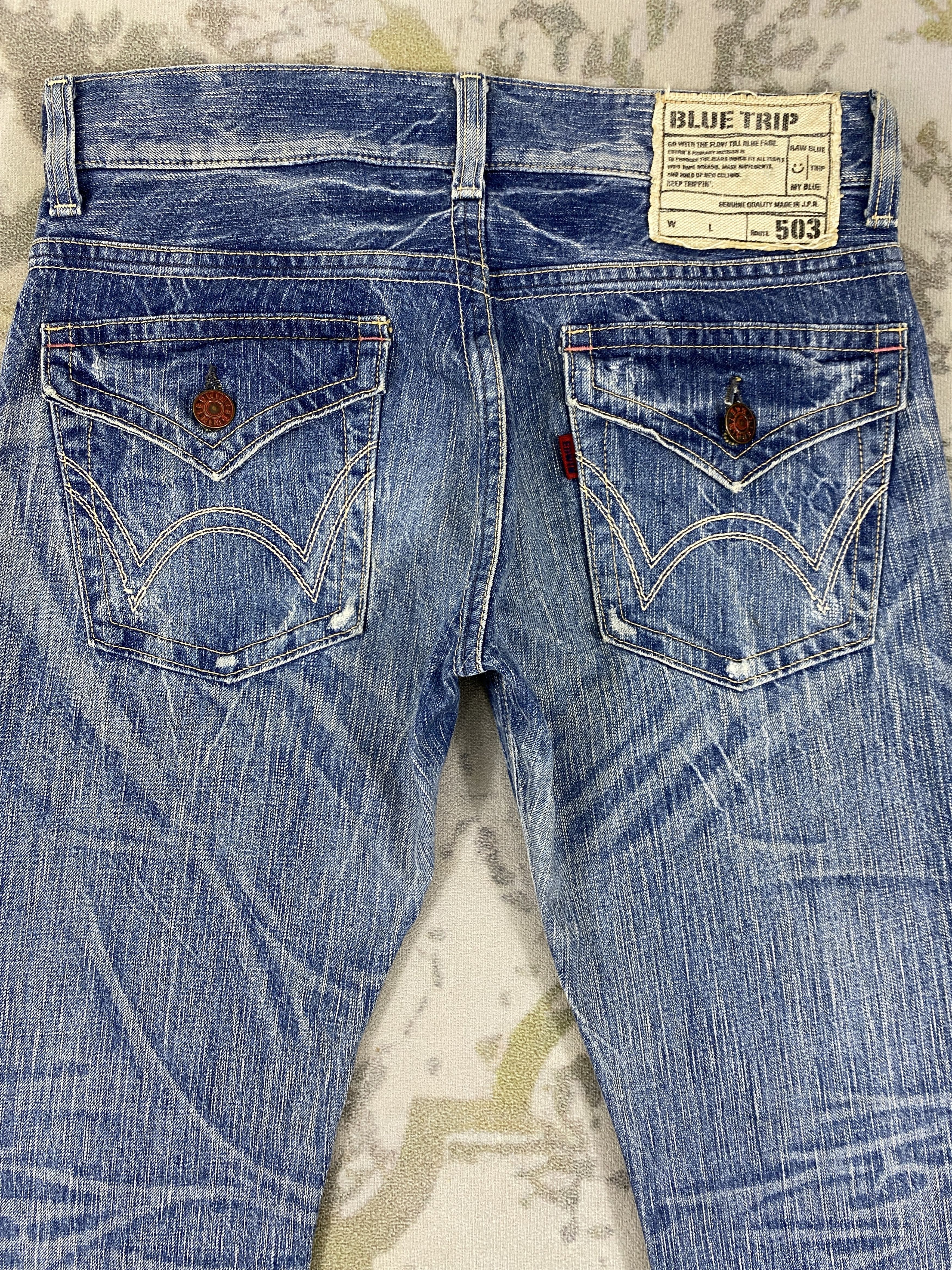 Edwin Mud Wash Vintage Edwin 503 Flare Denim 34x30.5-JN3506 Size US 34 / EU 50 - 4 Thumbnail
