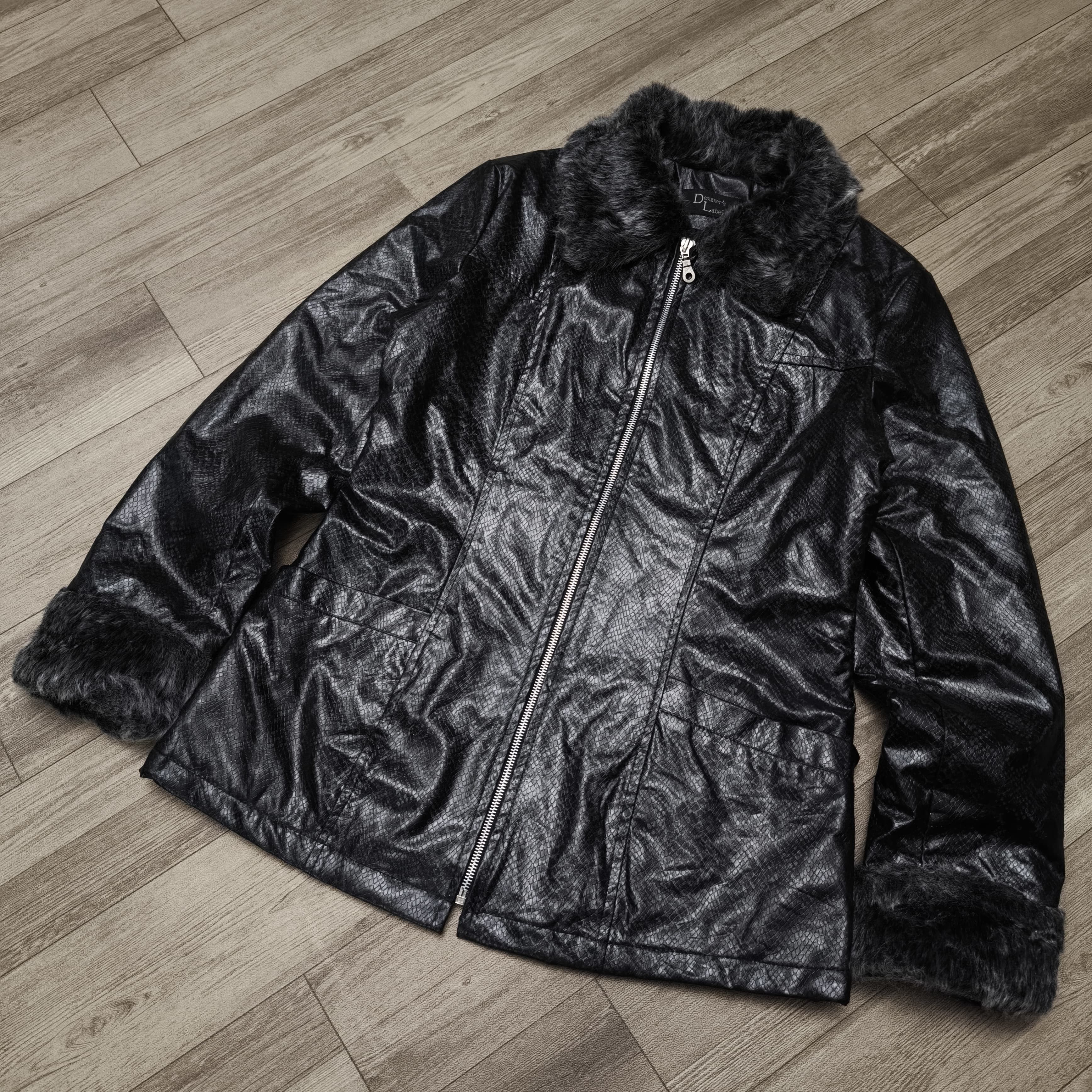 Tornado Mart Designer's Label Fur Collar Snake Pattern Jacket Size US M / EU 48-50 / 2 - 7 Thumbnail