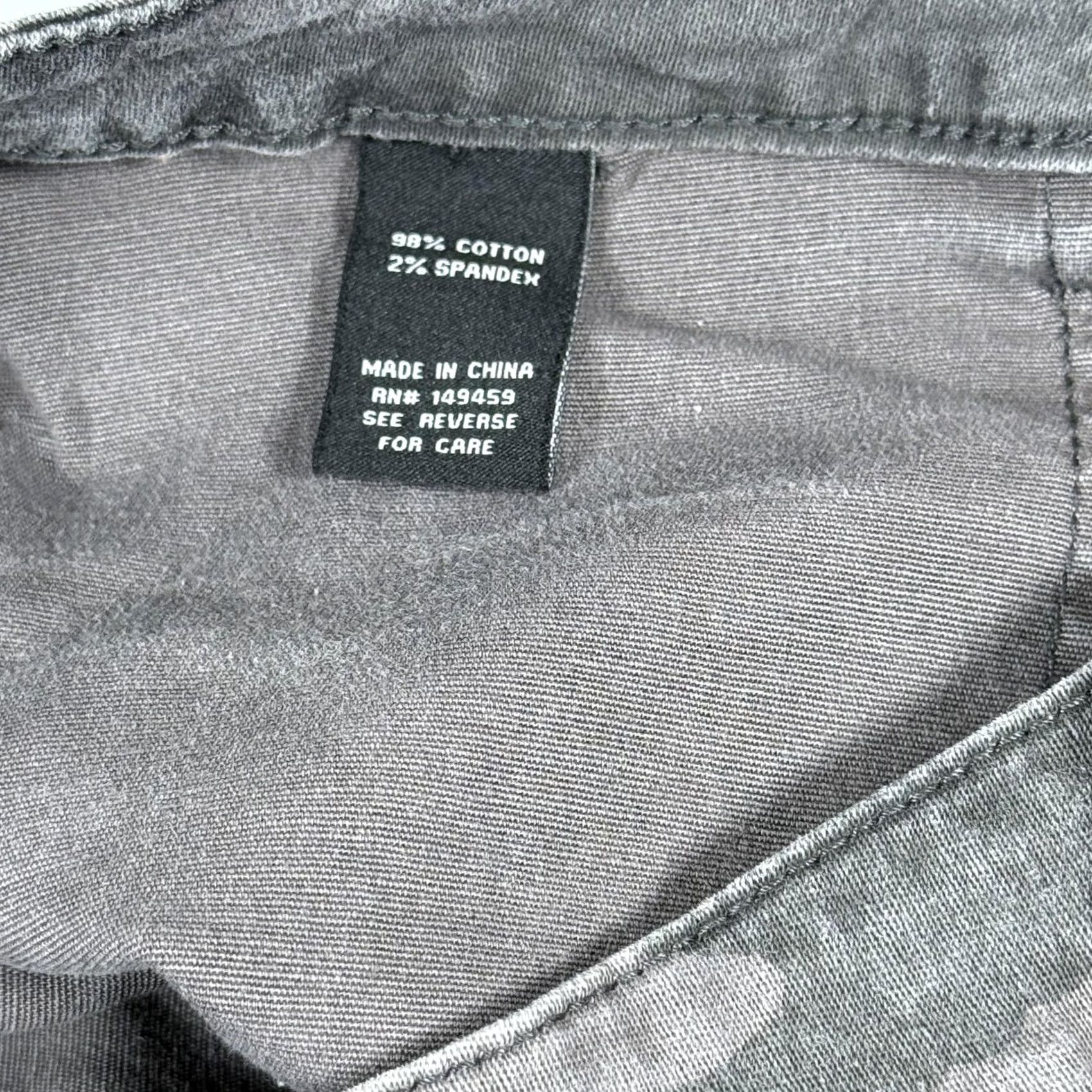 Vintage Prosperity Pants Womens Large Gray Camo Jogger Elastic Waist Cotton Blend Casual Size 36" / US 14 / IT 50 - 5 Thumbnail
