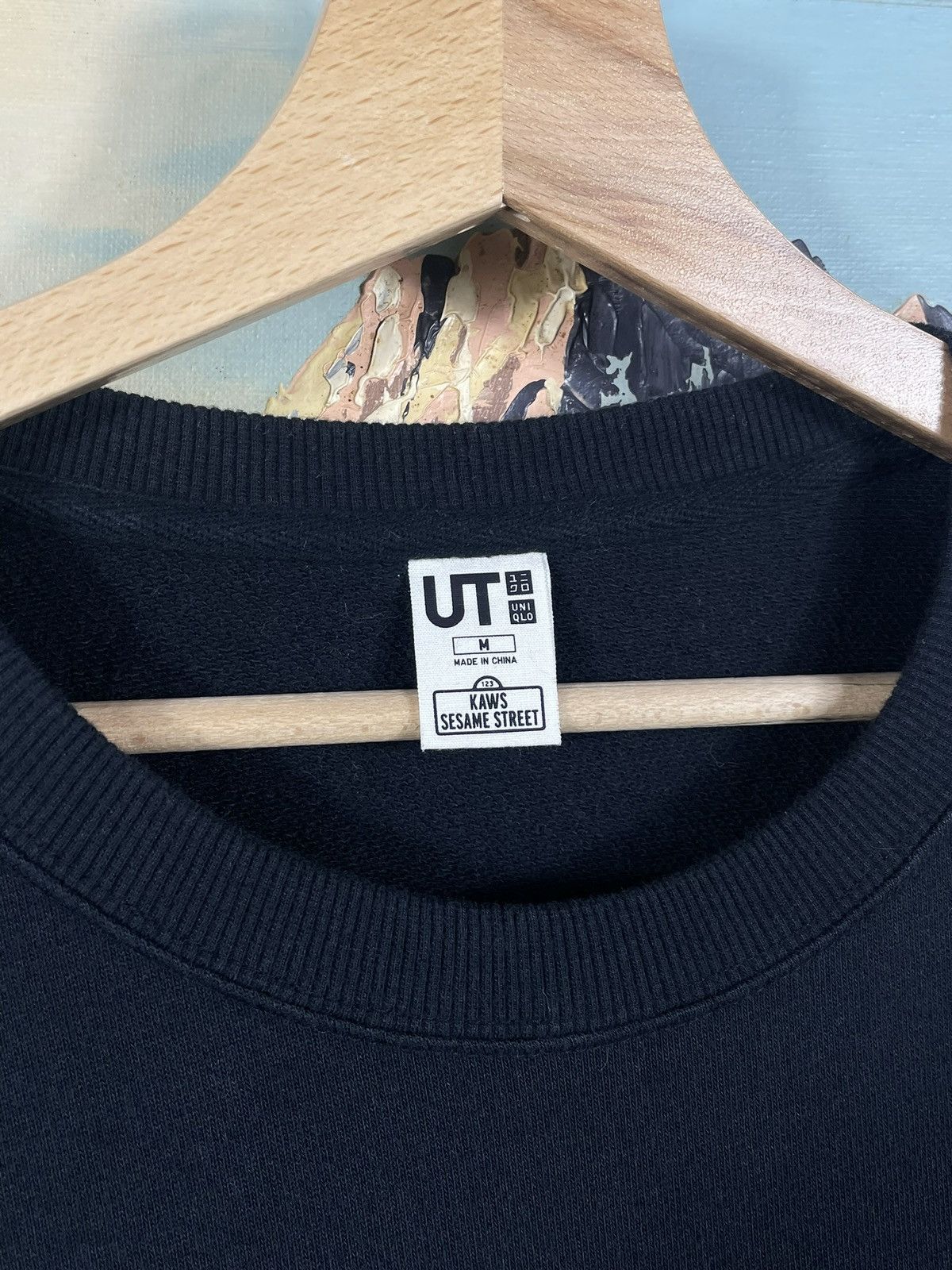 Japanese Brand × Kaws × Uniqlo Kaws x Uniqlo Black Sweatshirt Jumper Sweater Size US M / EU 48-50 / 2 - 6 Thumbnail
