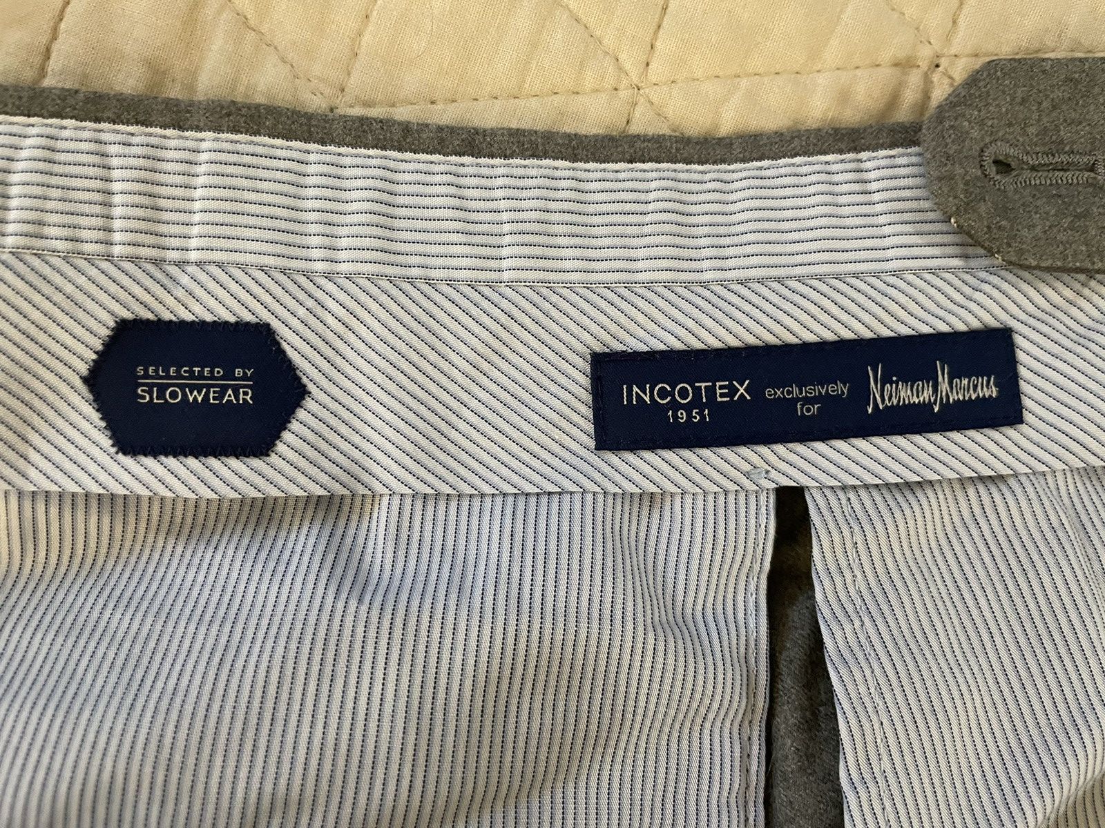 Incotex Super 130's Wool Flannel Flat Front Trouser Size US 40 / EU 56 - 3 Thumbnail