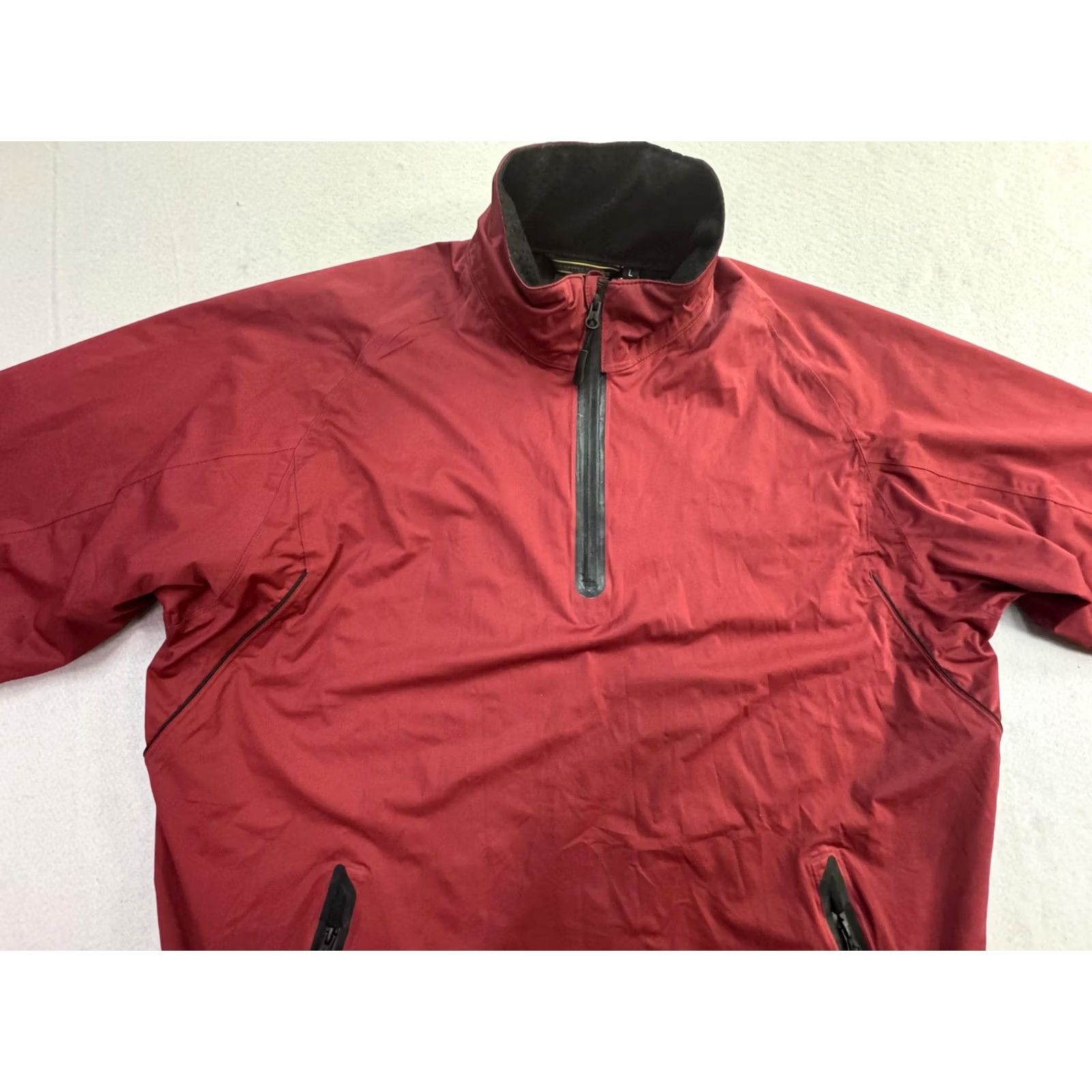 Mizuno Mizuno Jacket Mens L Red Short Sleeve 1/2 Zip Windbreaker Golf Top ImpermaLite Flex Size US L / EU 52-54 / 3 - 2 Thumbnail