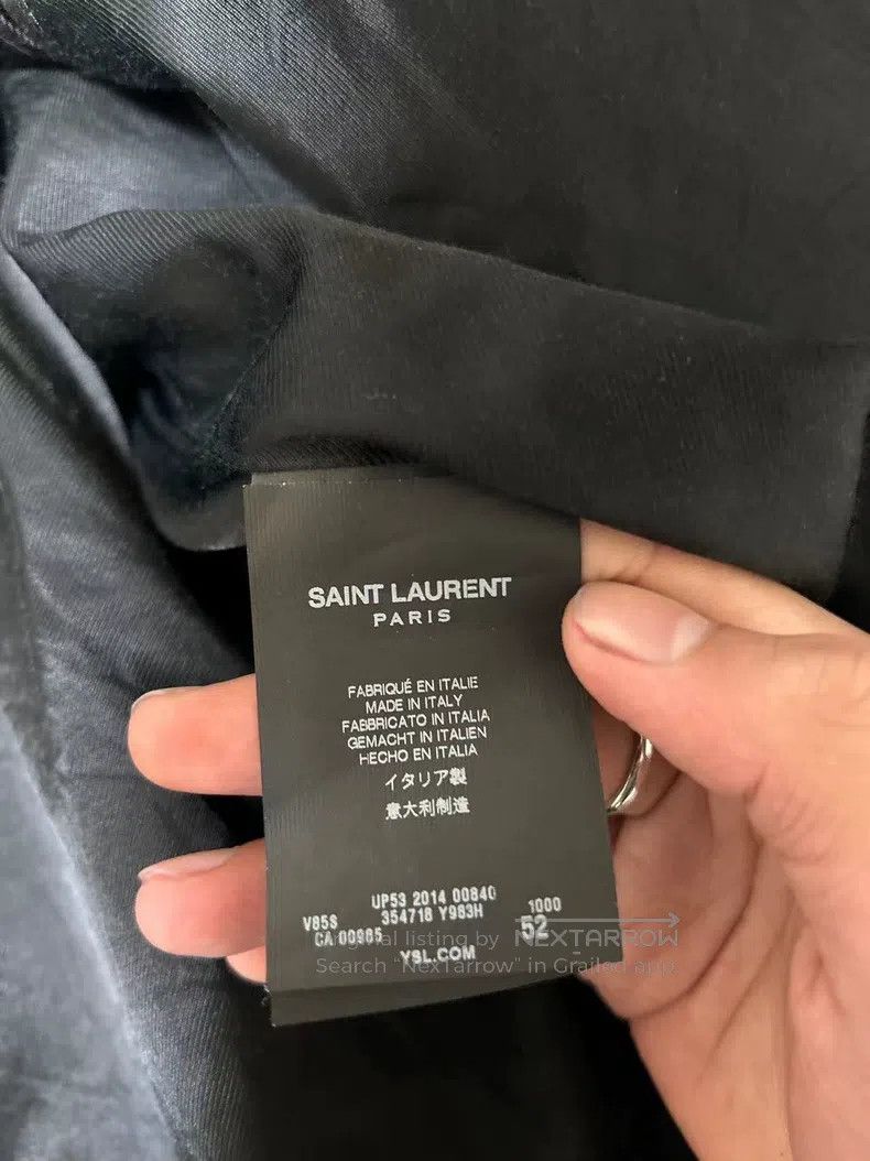 Saint Laurent Paris Saint Laurent Paris Black and White Basic Baseball Jacket Size US L / EU 52-54 / 3 - 6 Thumbnail