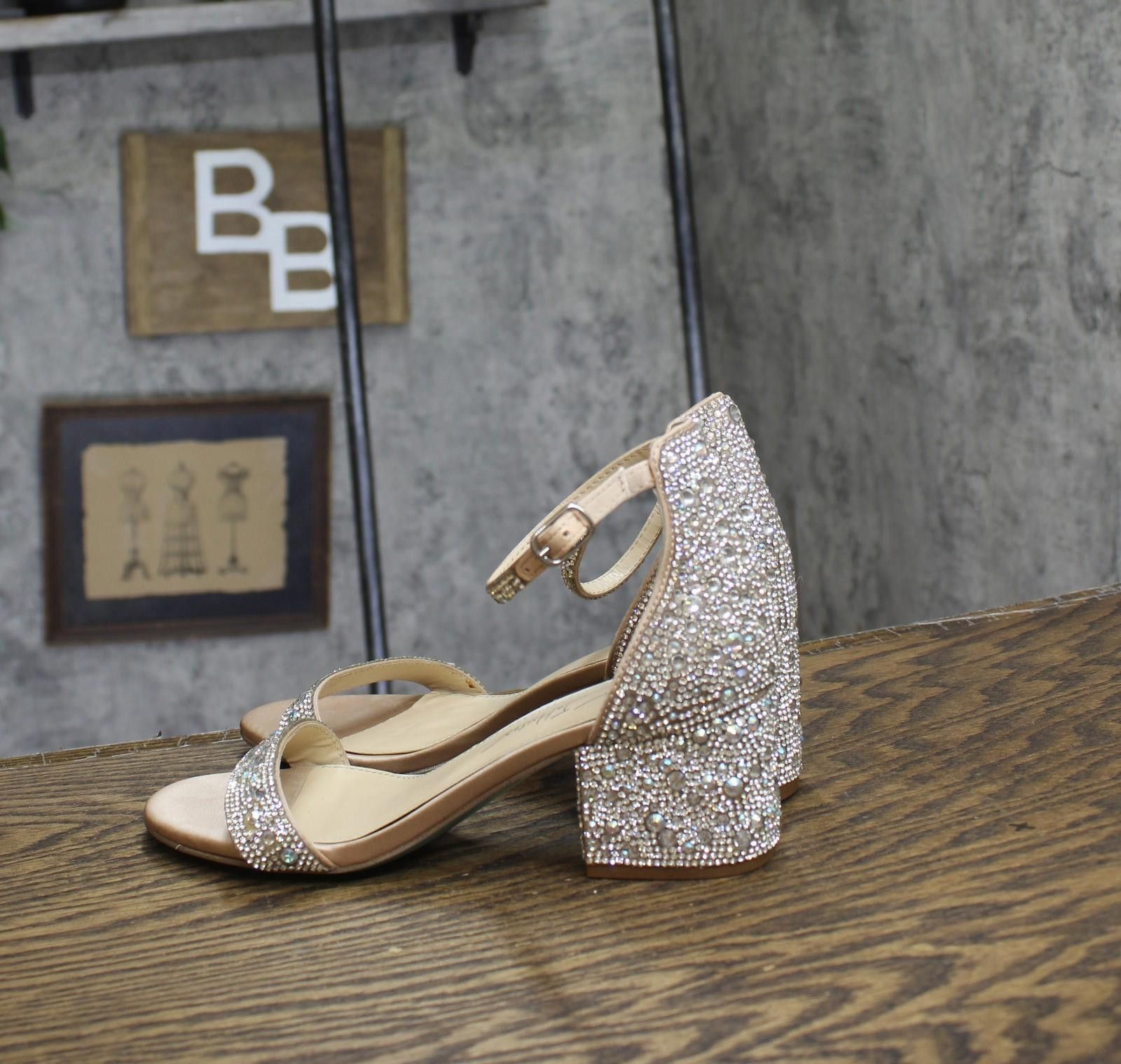 Other Betsey Johnson Mari Block Heel Sb-mari Champagne Brown 6.5m Size US 6.5 / IT 36.5 - 2 Thumbnail