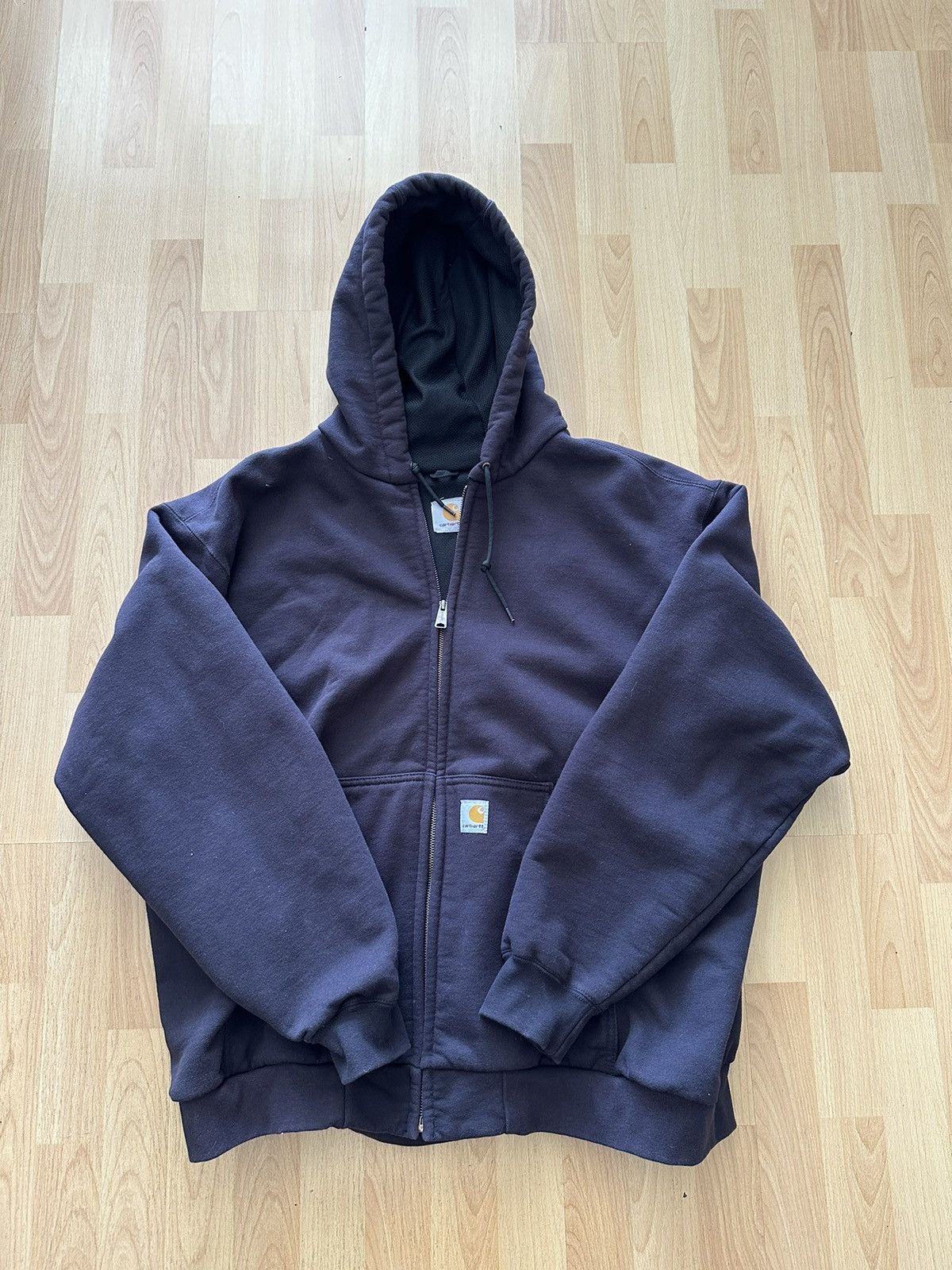 image of 90's Oversized Heavy Duty Carhartt Hoodie in Brown, Men's (Size 2XL)