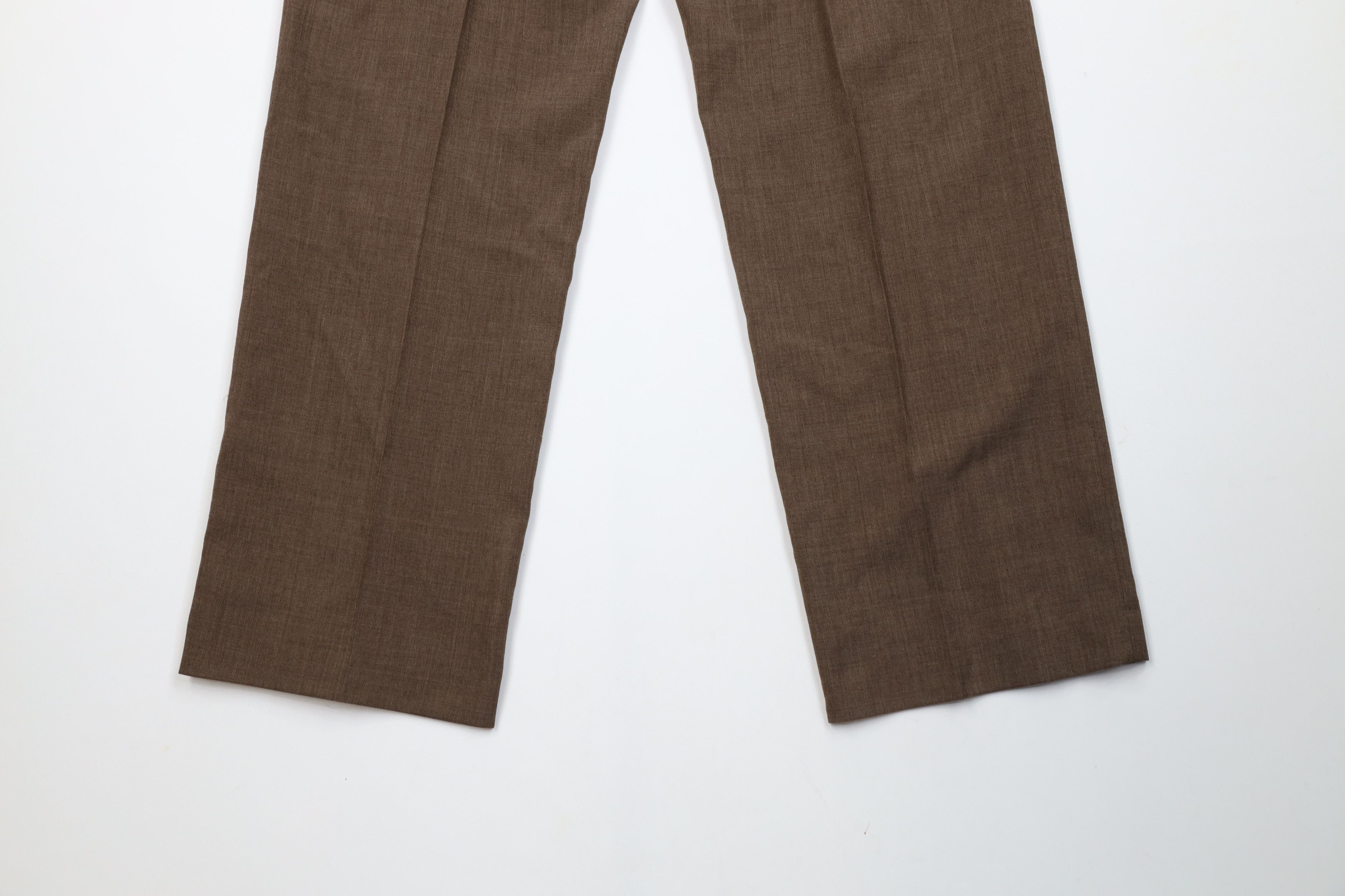 Vintage Vintage 70s Streetwear Wool Wide Leg Chino Pants Brown USA Size US 36 / EU 52 - 11 Thumbnail