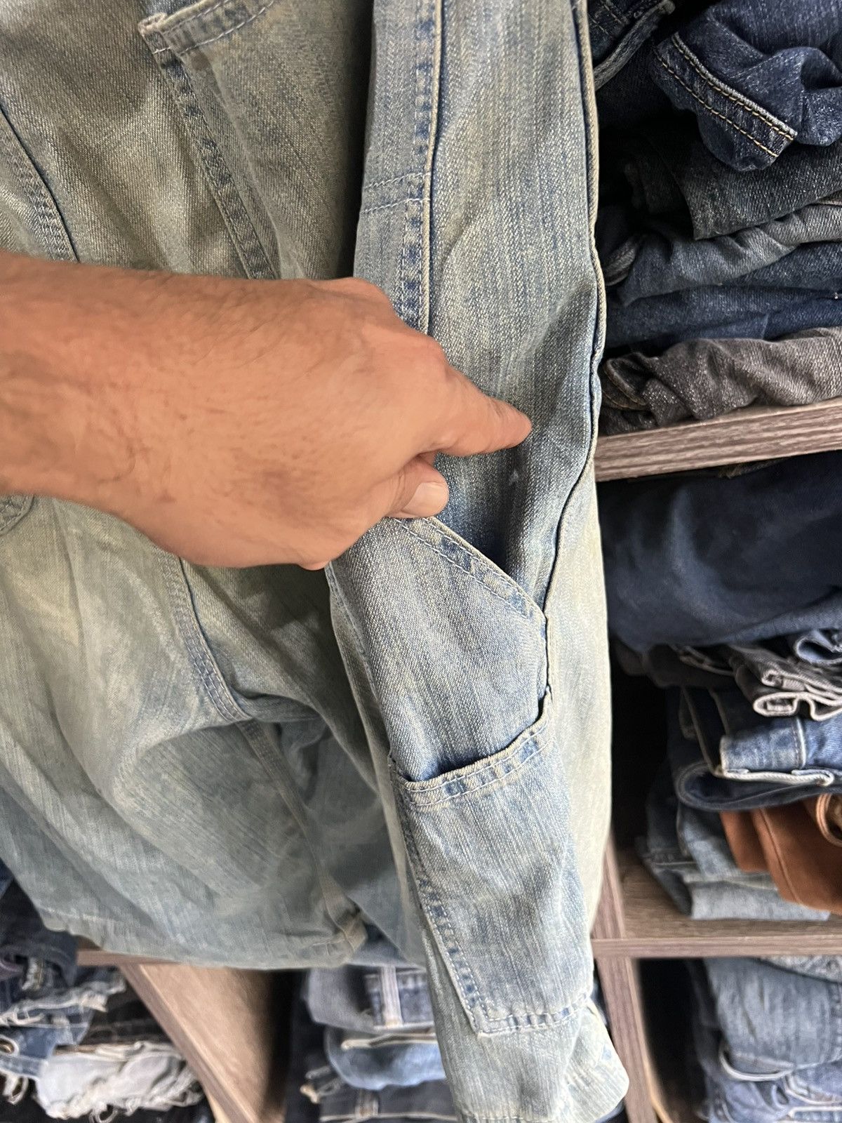 Edwin 🔥Vintage Edwin Carpenter Cropped Denim Size US 34 / EU 50 - 14 Thumbnail