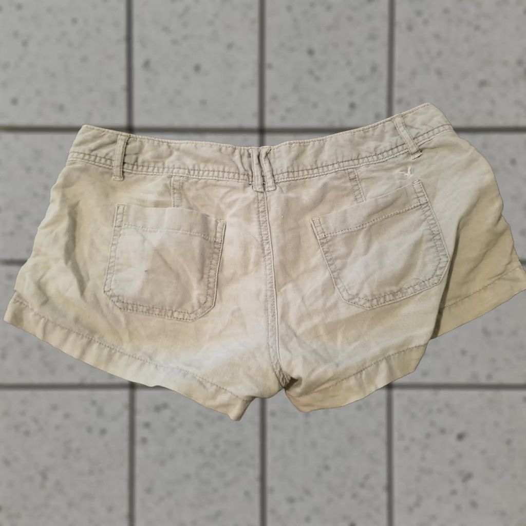 American Eagle Outfitters VINTAGE Womens American Eagle Outfitters Linen Shorts 2 Khaki Chino Beige 2 Womens Seasoned? Size 26" / US 2 / IT 38 - 1 Thumbnail