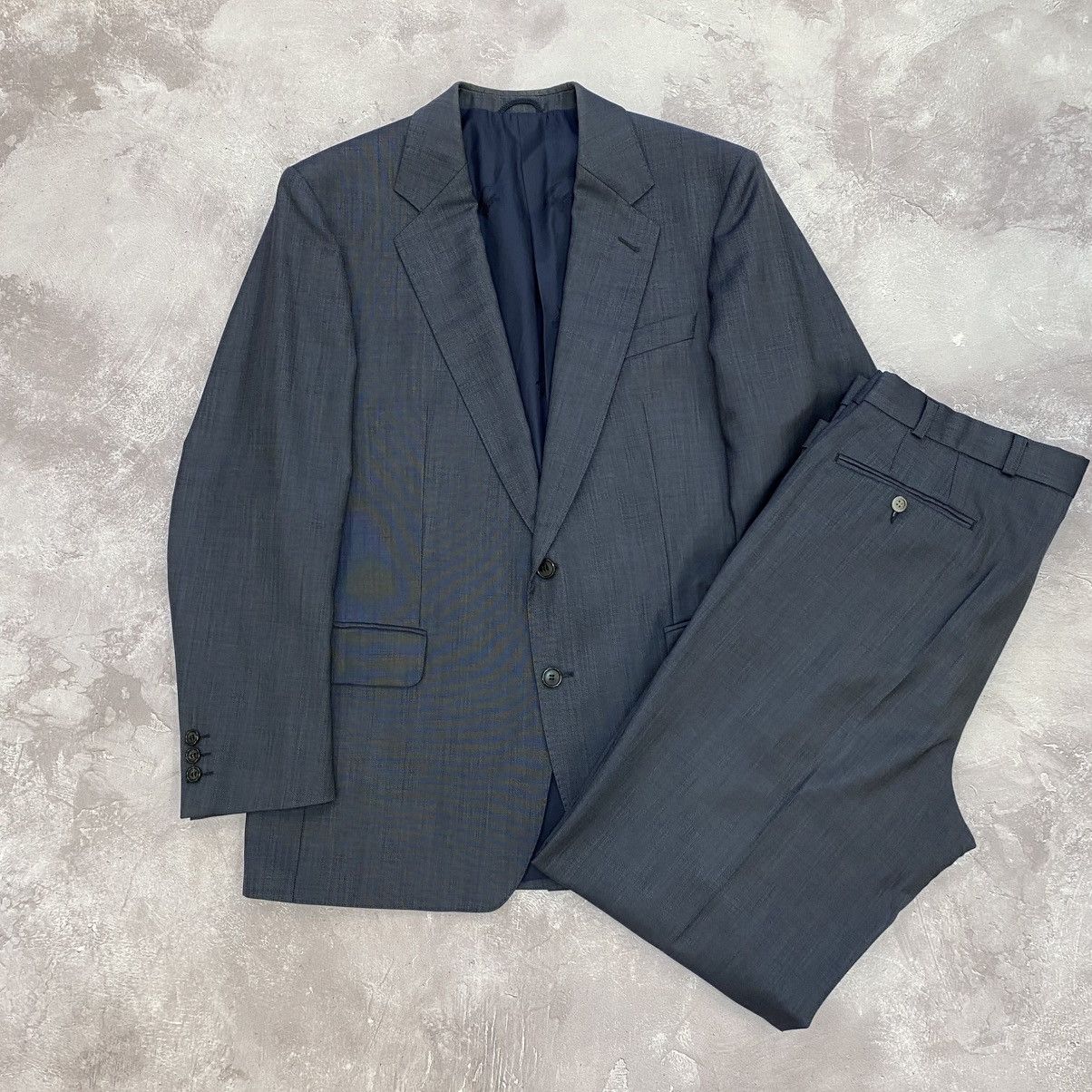 Burberry Prorsum Vintage Burberrys Formal Suit Made in West Germany 90s Size 48L - 1 Thumbnail