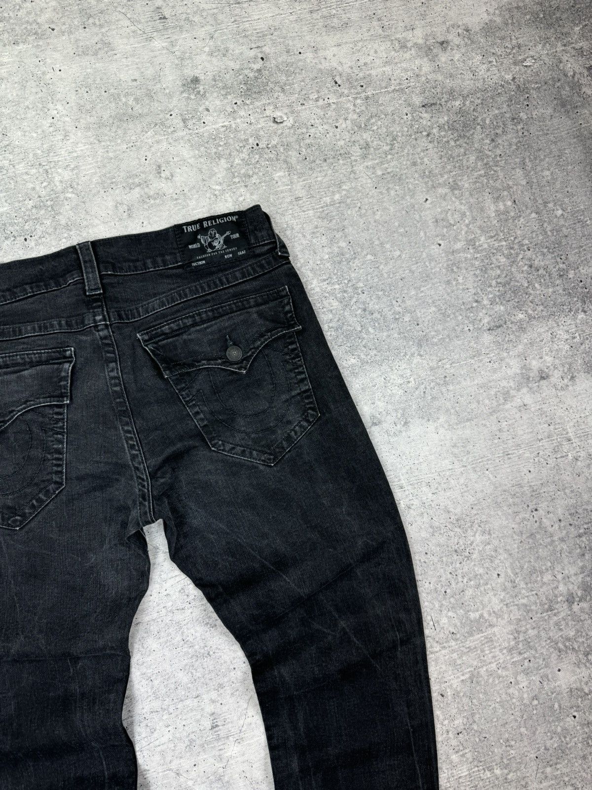 True Religion Vintage True Religion Rocco Black Stonewashed Denim Jeans 36 Size US 36 / EU 52 - 23 Thumbnail