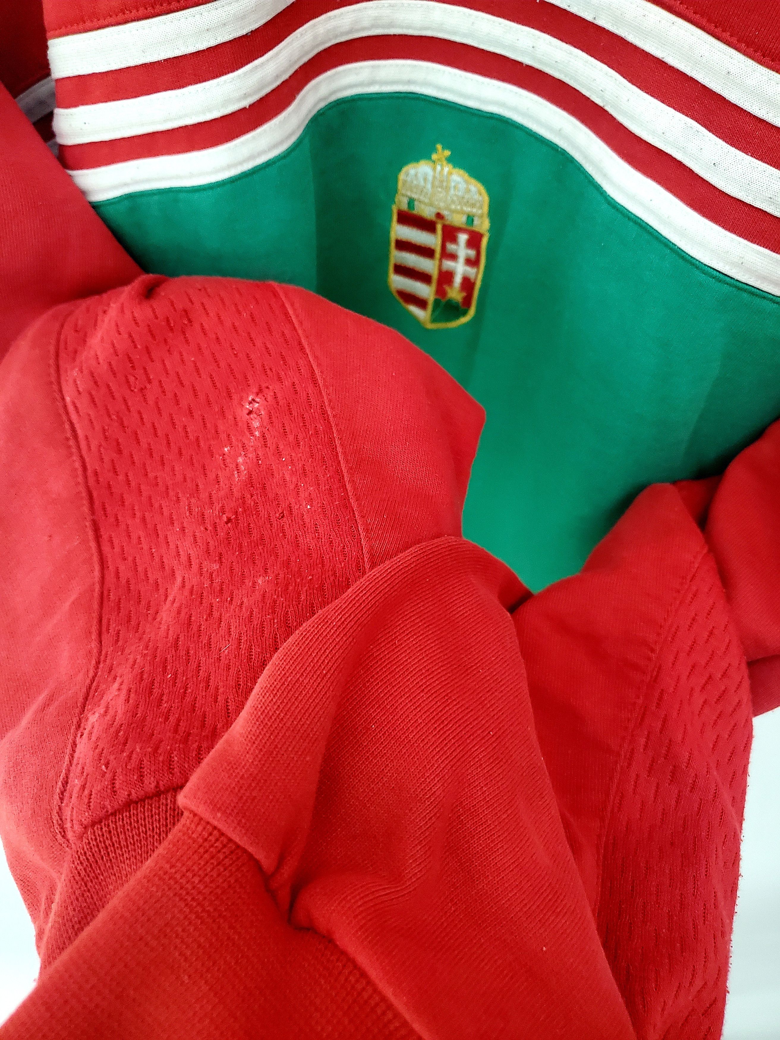 Adidas × Vintage Vintage 90's Adidas Hungary Football Sweatshirt Soccer Xl Size US XL / EU 56 / 4 - 5 Thumbnail
